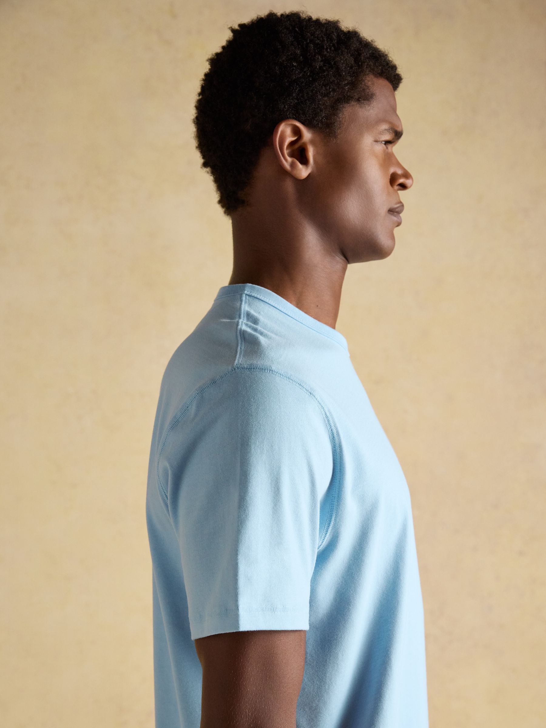 Rugby Club Light Blue Crew Neck Cotton T-Shirt - Image 6 of 11