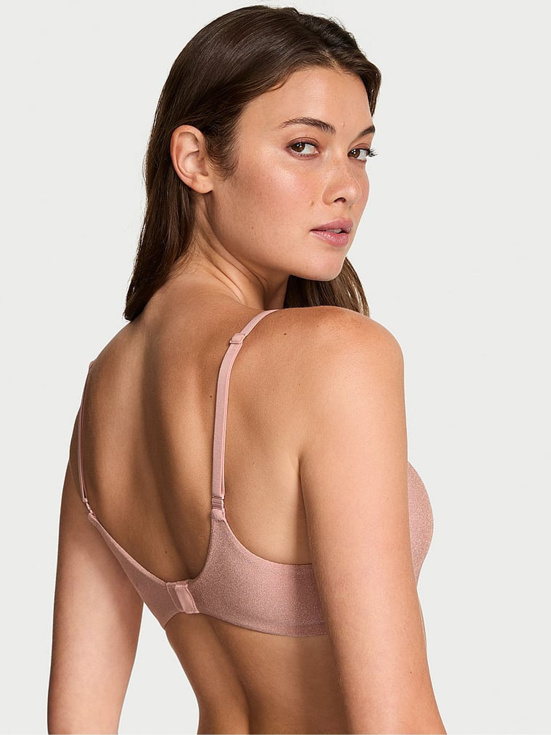 Royal Pink Lightly Lined Demi Flexfactor Bra - Image 2 of 2 Royal Pink Lightly Lined Demi Flexfactor Bra - Image 2 of 2