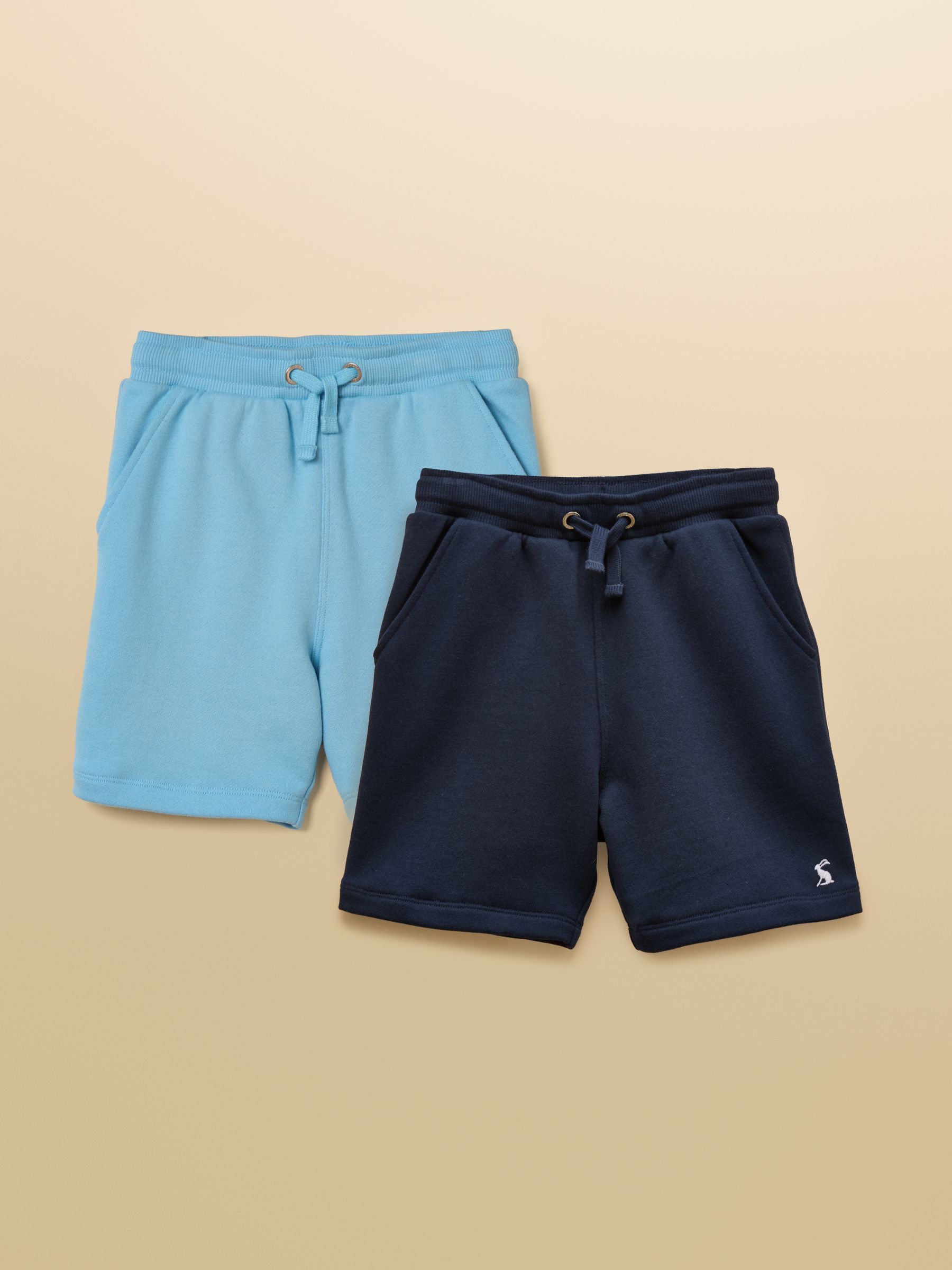 Kids' Blue & Navy Loopback Sweat Shorts 2 Pack - Image 1 of 7