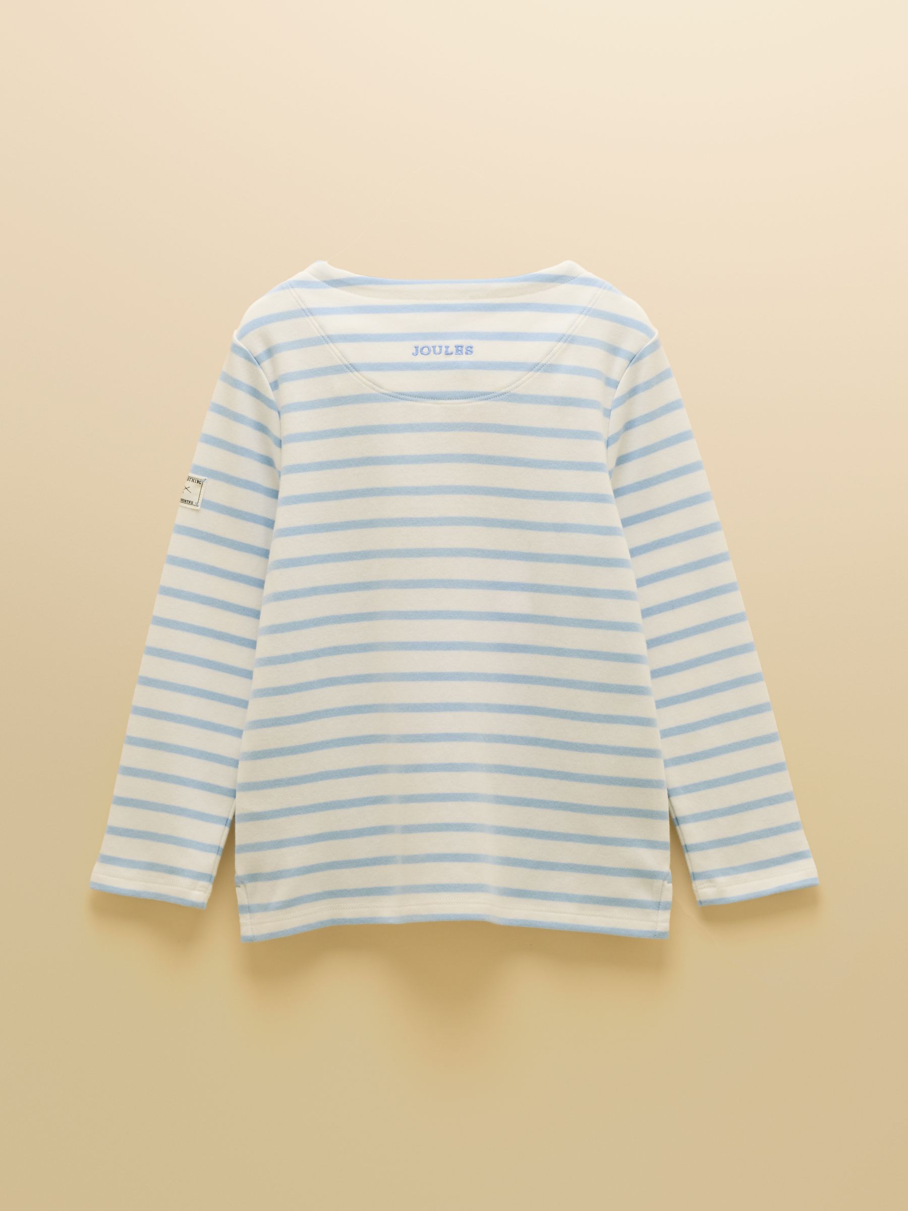 Girls' Harbour Blue & White Long Sleeve Jersey Top - Image 2 of 4