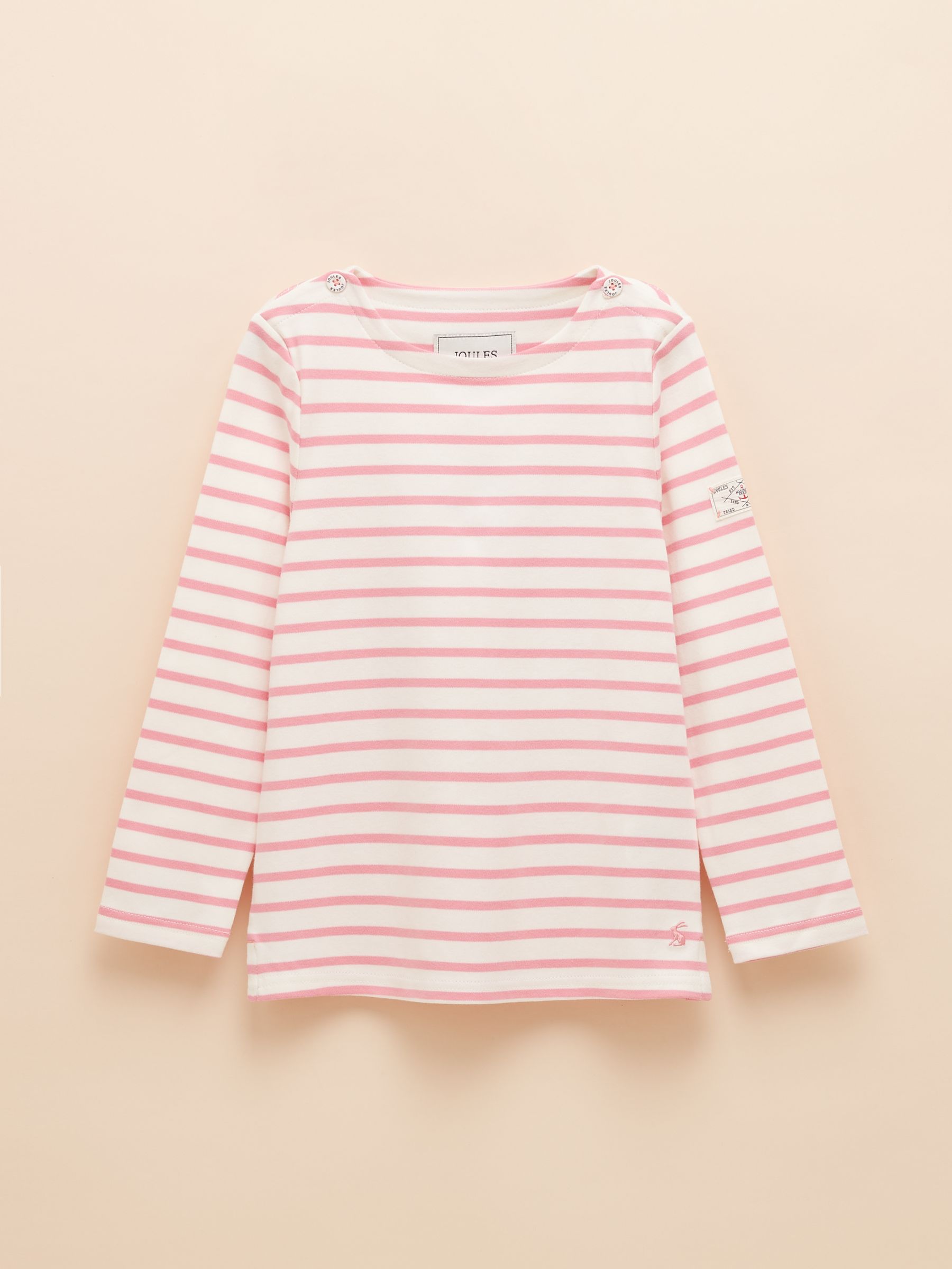 Girls' Harbour Blue and Pink Two Pack Stripe Long Sleeve Top - Image 2 of 7