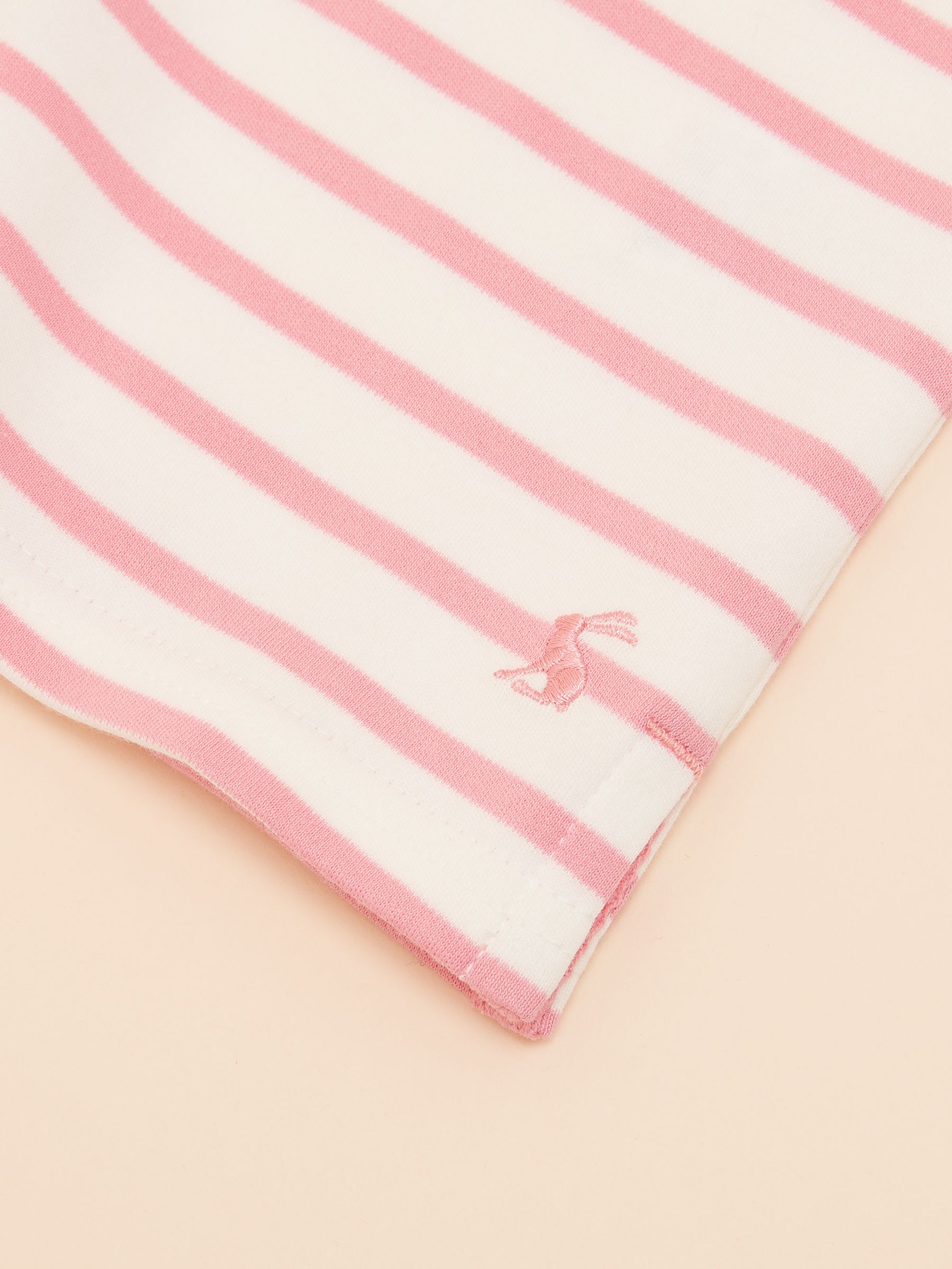 Girls' Harbour Blue and Pink Two Pack Stripe Long Sleeve Top - Image 6 of 7