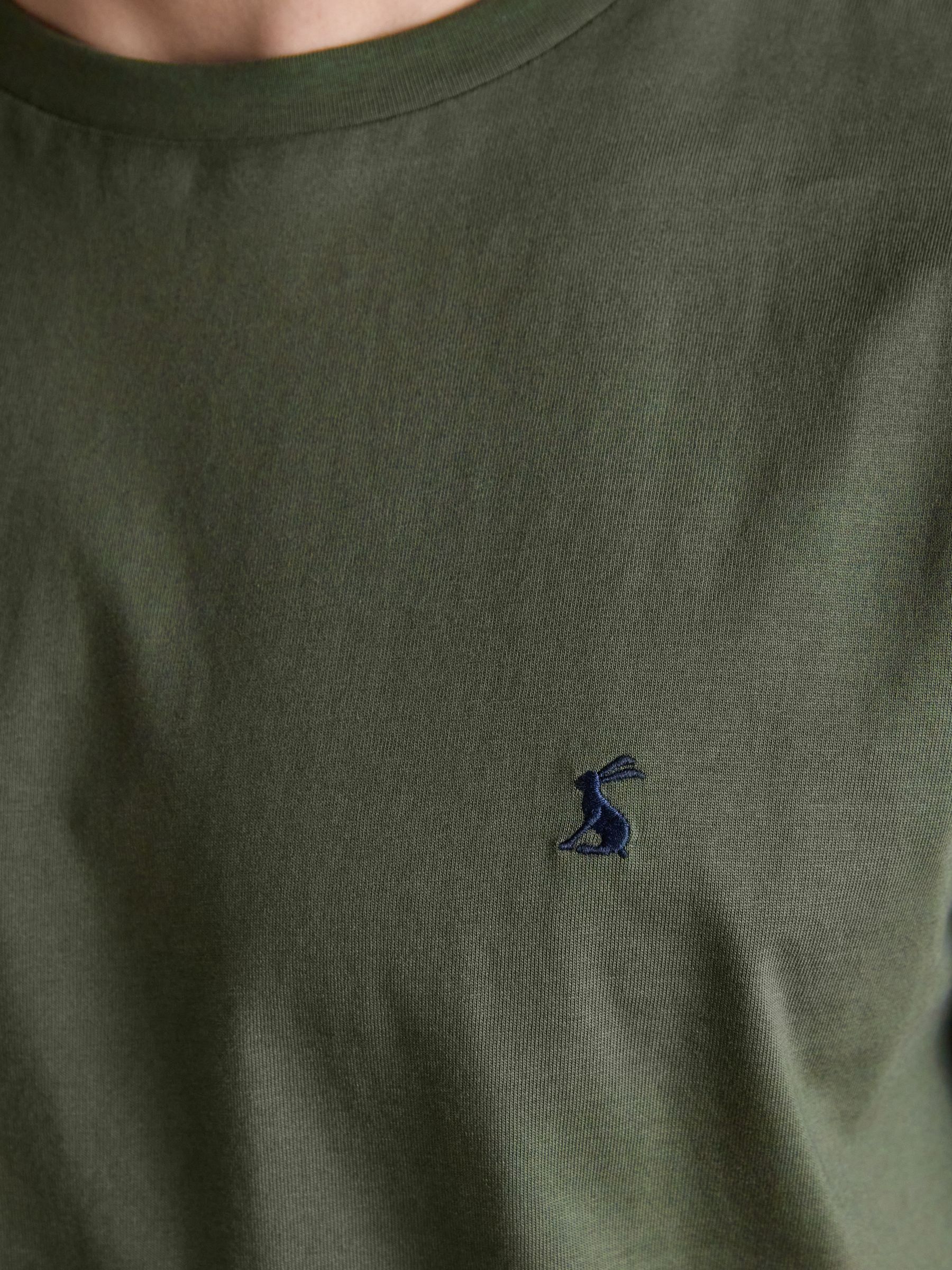 Everyday Khaki Green Classic Fit Cotton T-Shirt - Image 6 of 7