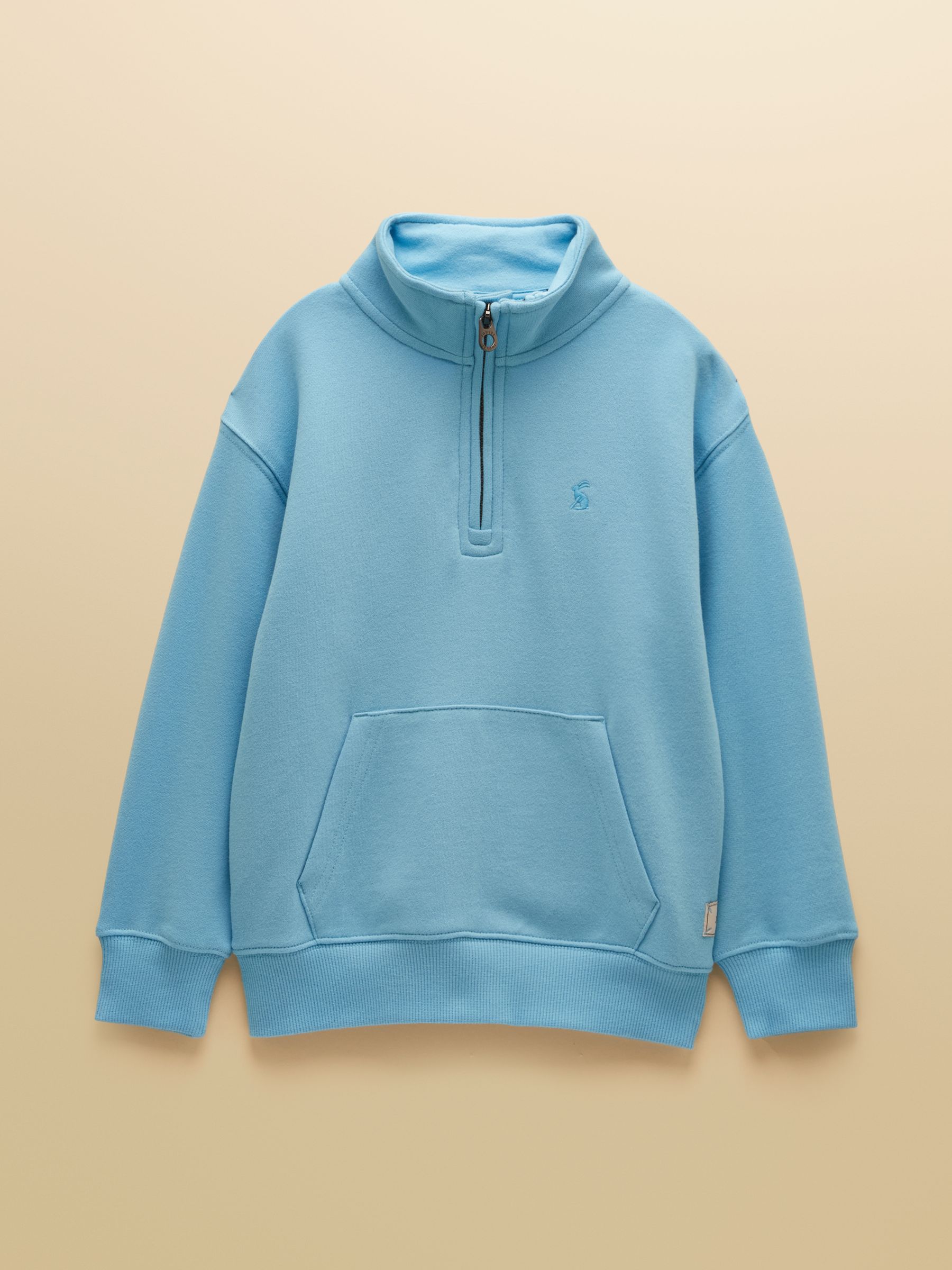 Kids' Alfie Pastel Blue Quarter Zip Sweatshirt - Image 2 of 6