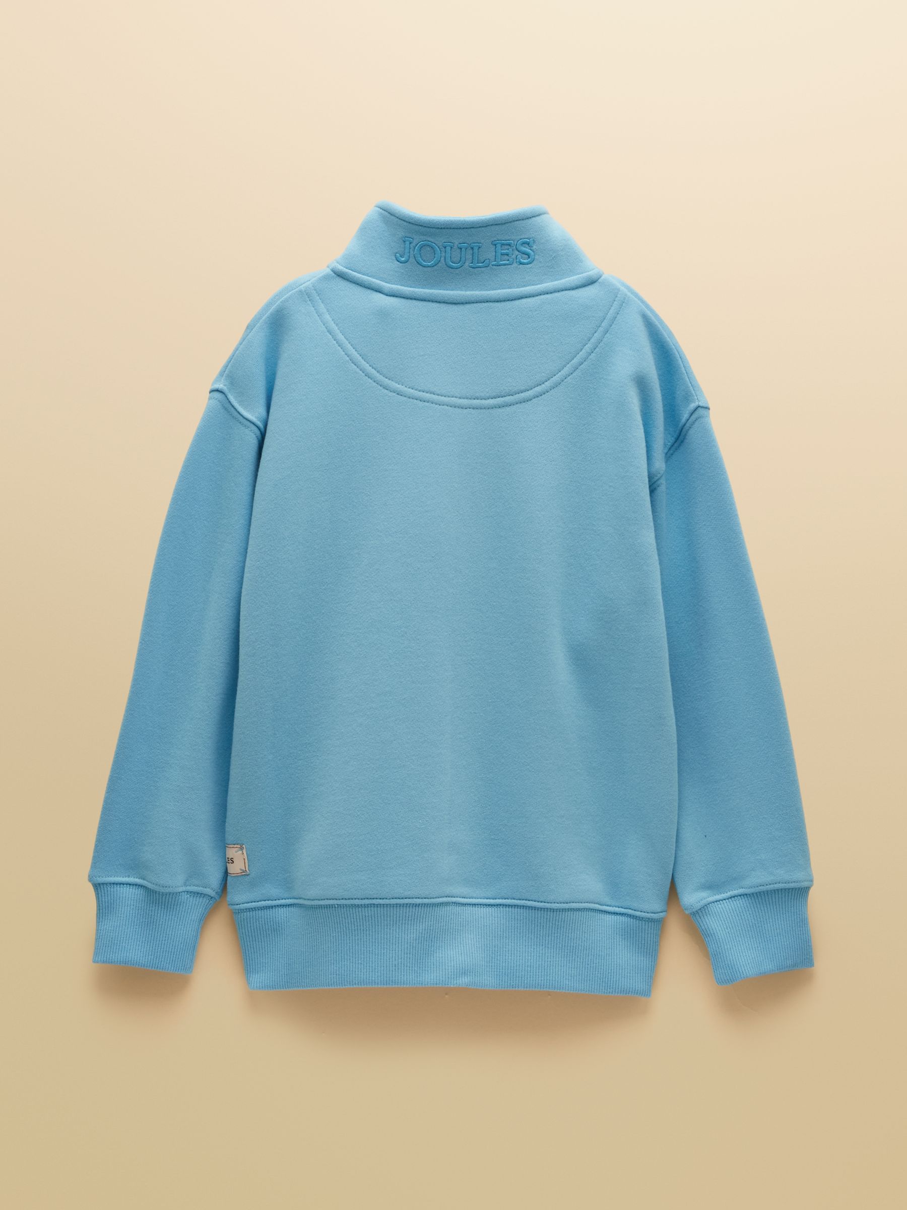 Kids' Alfie Pastel Blue Quarter Zip Sweatshirt - Image 3 of 6
