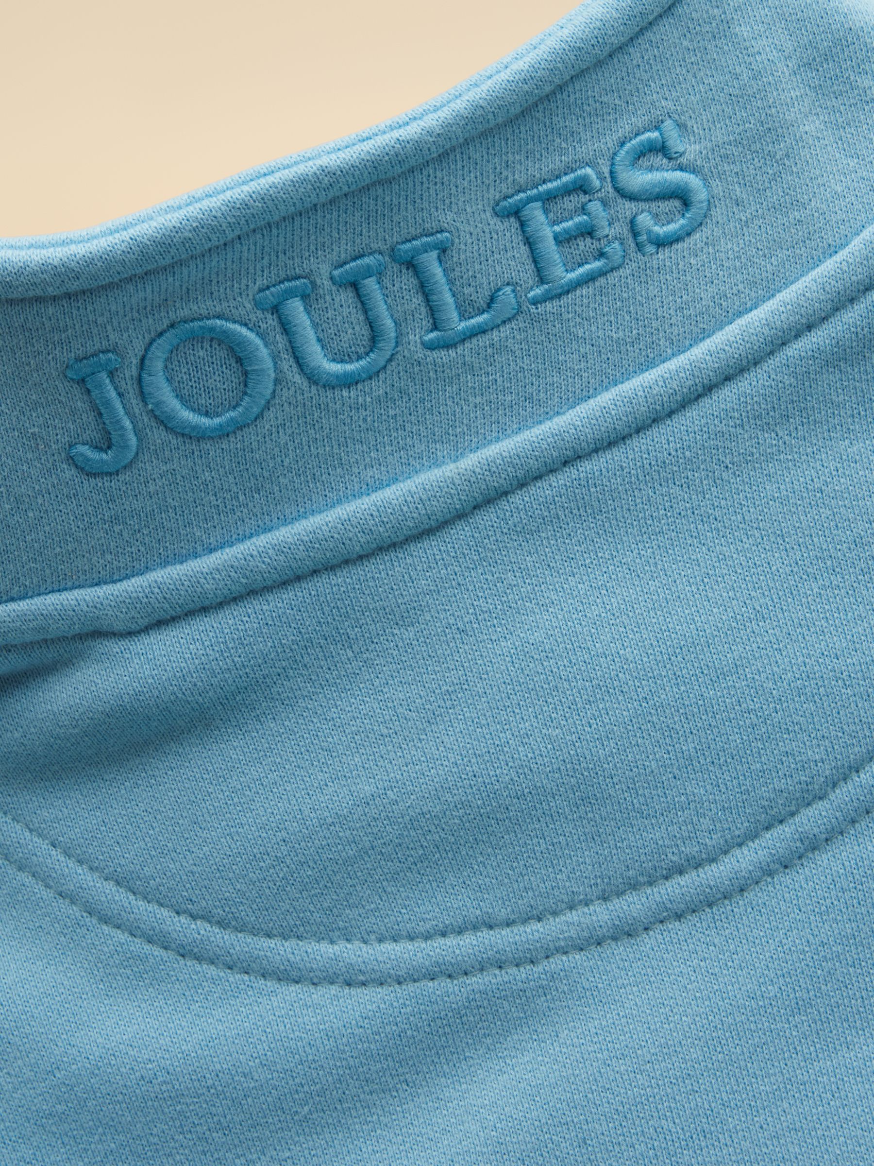 Kids' Alfie Pastel Blue Quarter Zip Sweatshirt - Image 6 of 6