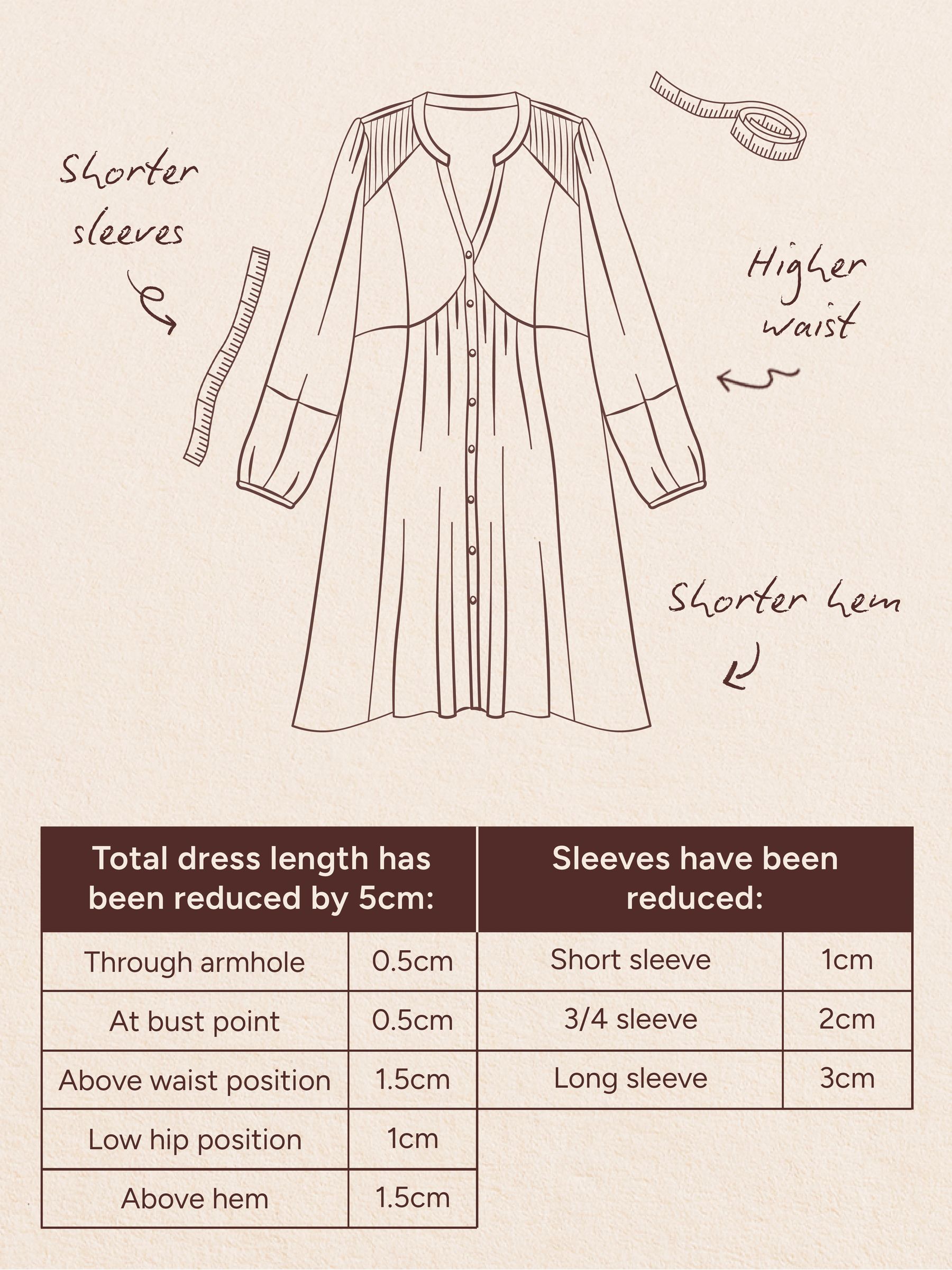 Noa Brown Ditsy Petite 2in1 Midi Dress - Image 7 of 7