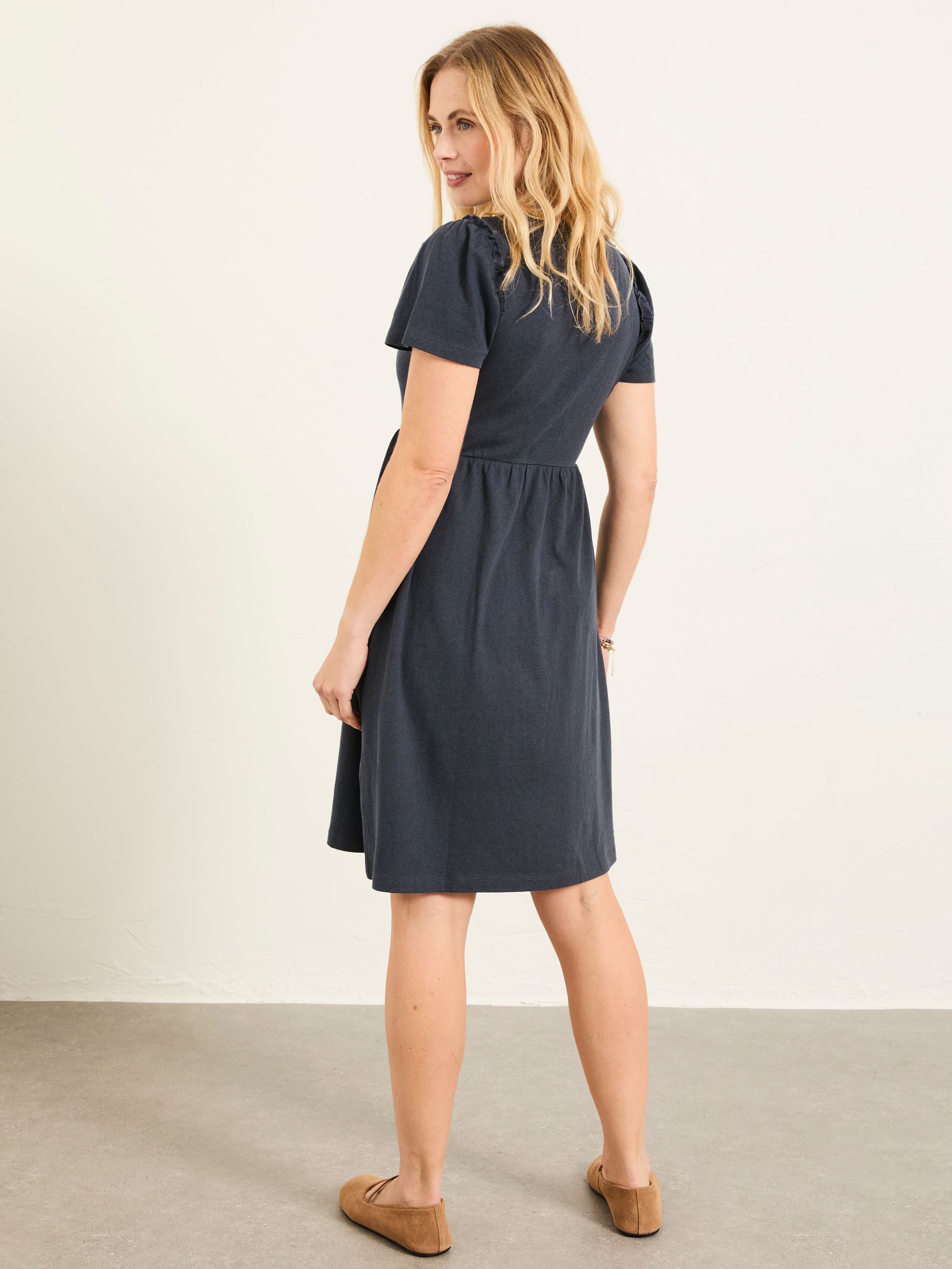 Navy Petite Josie Jersey Dress - Image 2 of 6