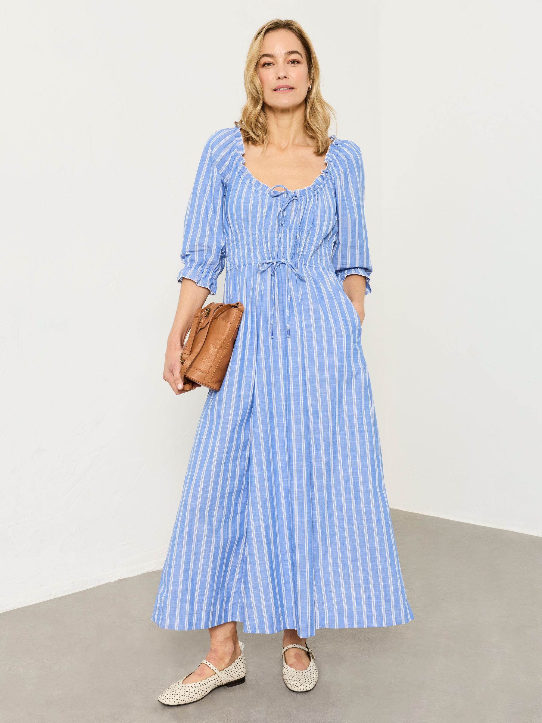 Camille Blue Petite Dress | FatFace