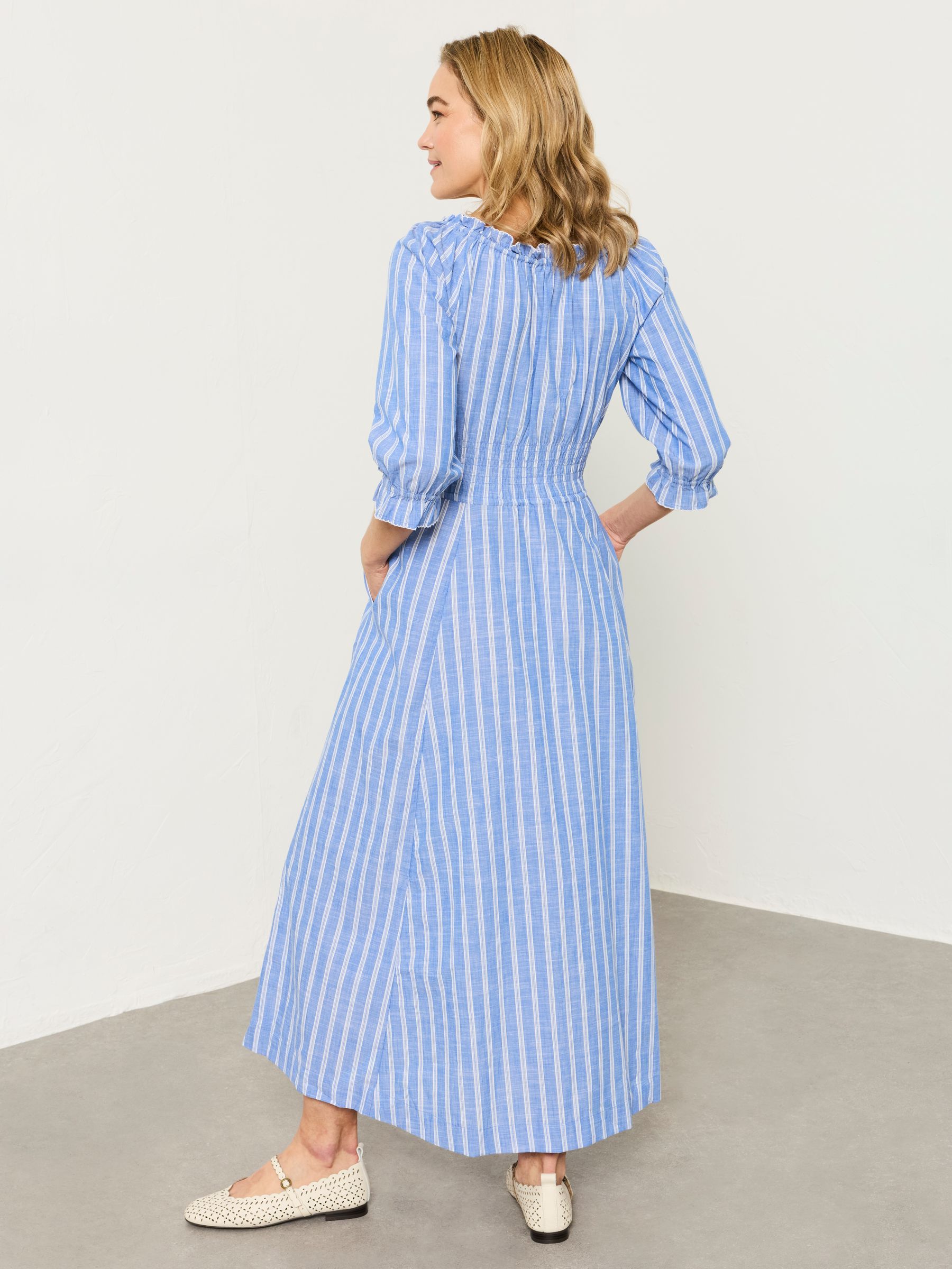 Camille Blue Petite Dress | FatFace
