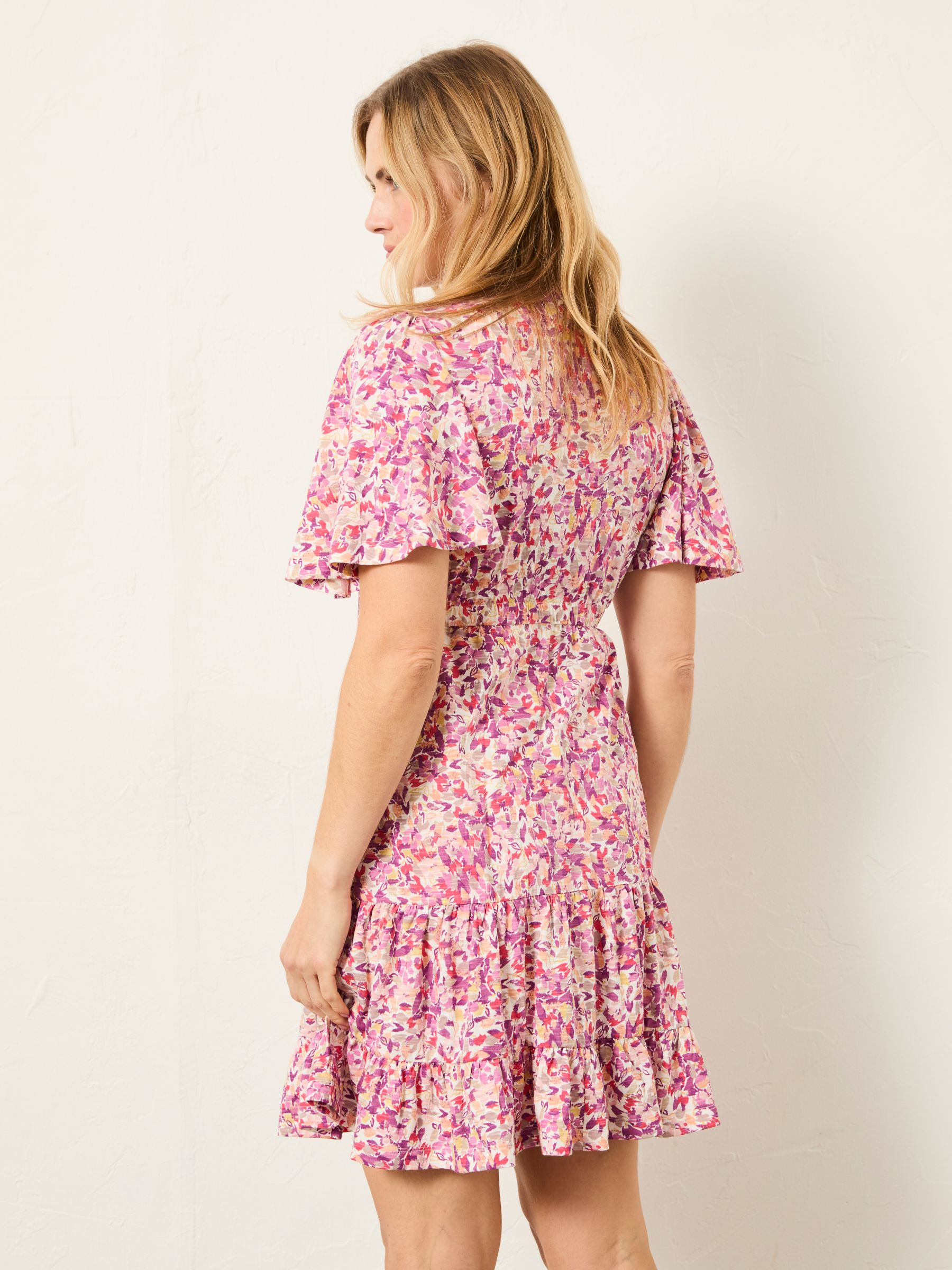 Grace Multi Confetti Floral Petite Jersey Dress - Image 2 of 7