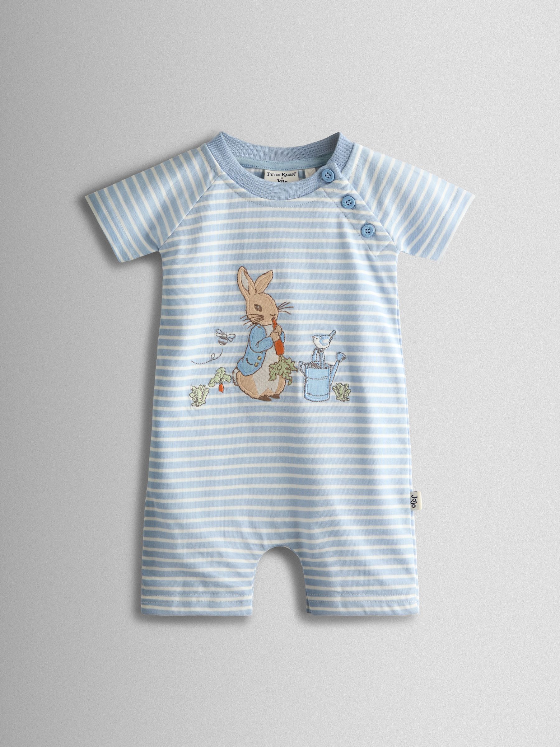 Blue Peter Rabbit™ Appliqué Stripe Rompersuit - Image 2 of 5