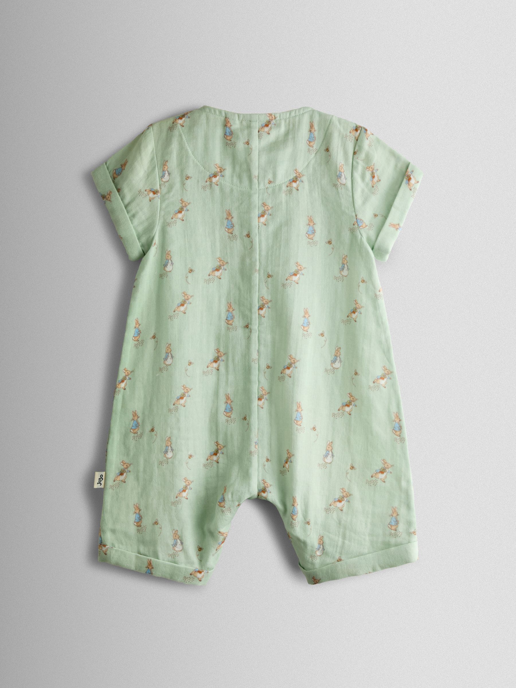 Green Peter Rabbit™ Cheesecloth Romper - Image 3 of 4