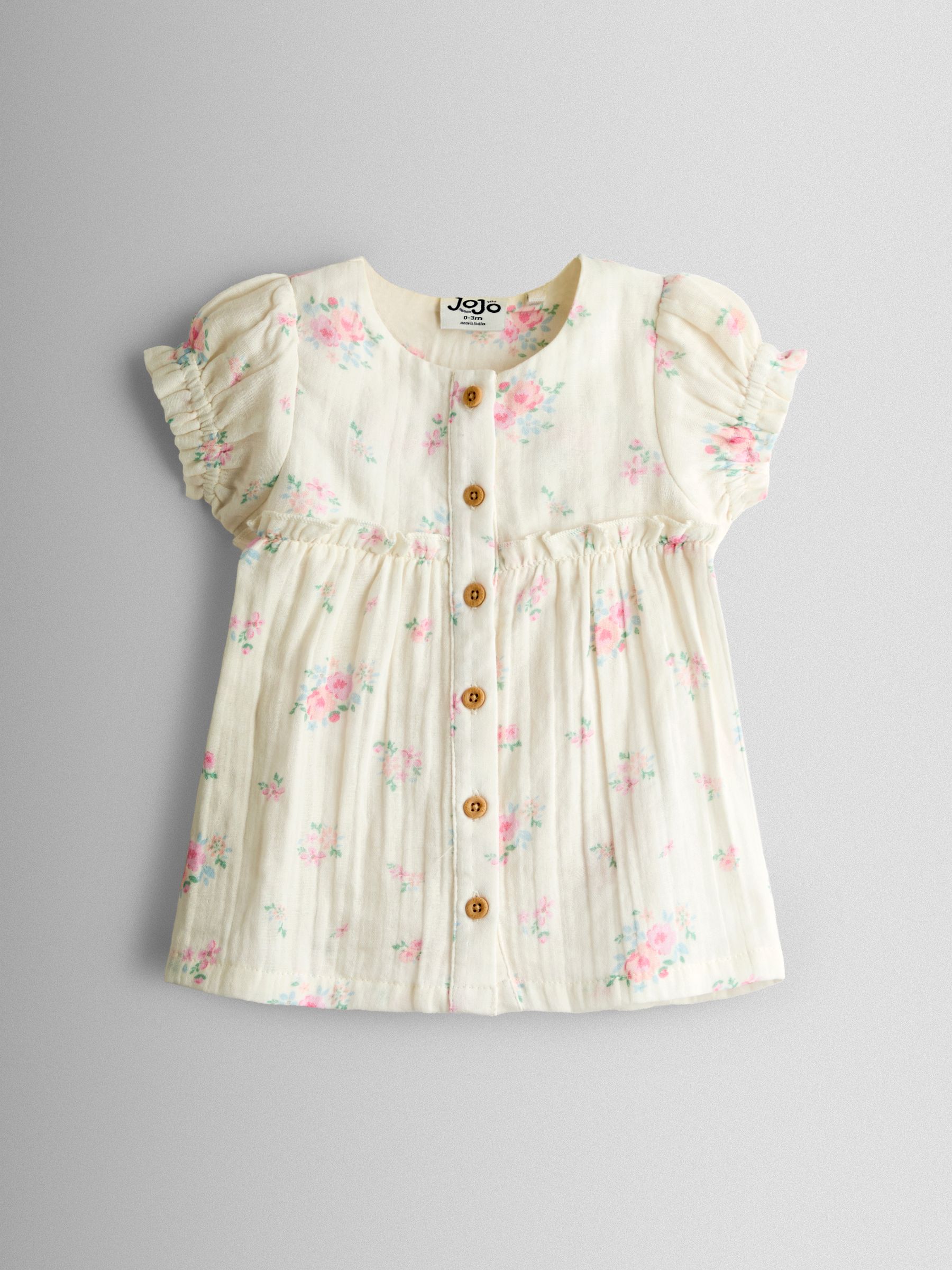 Cream Floral Dress and Knicker Set - Image 3 of 7