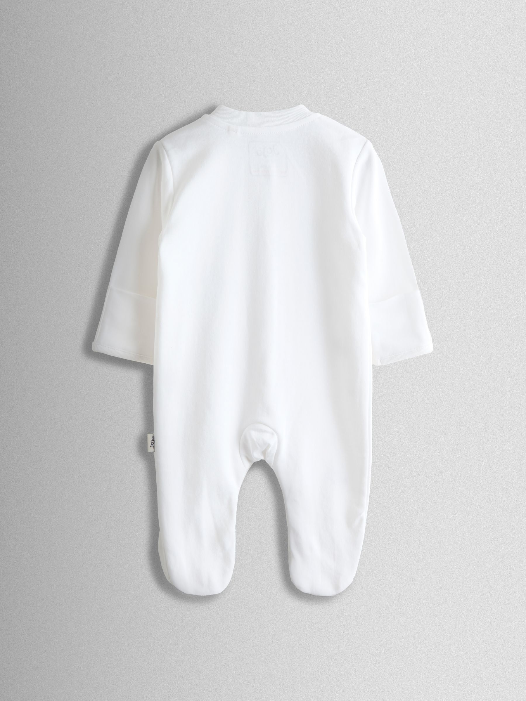 White Born In 2026 Embroidered Sleepsuit - Image 2 of 4 White Born In 2026 Embroidered Sleepsuit - Image 2 of 4
