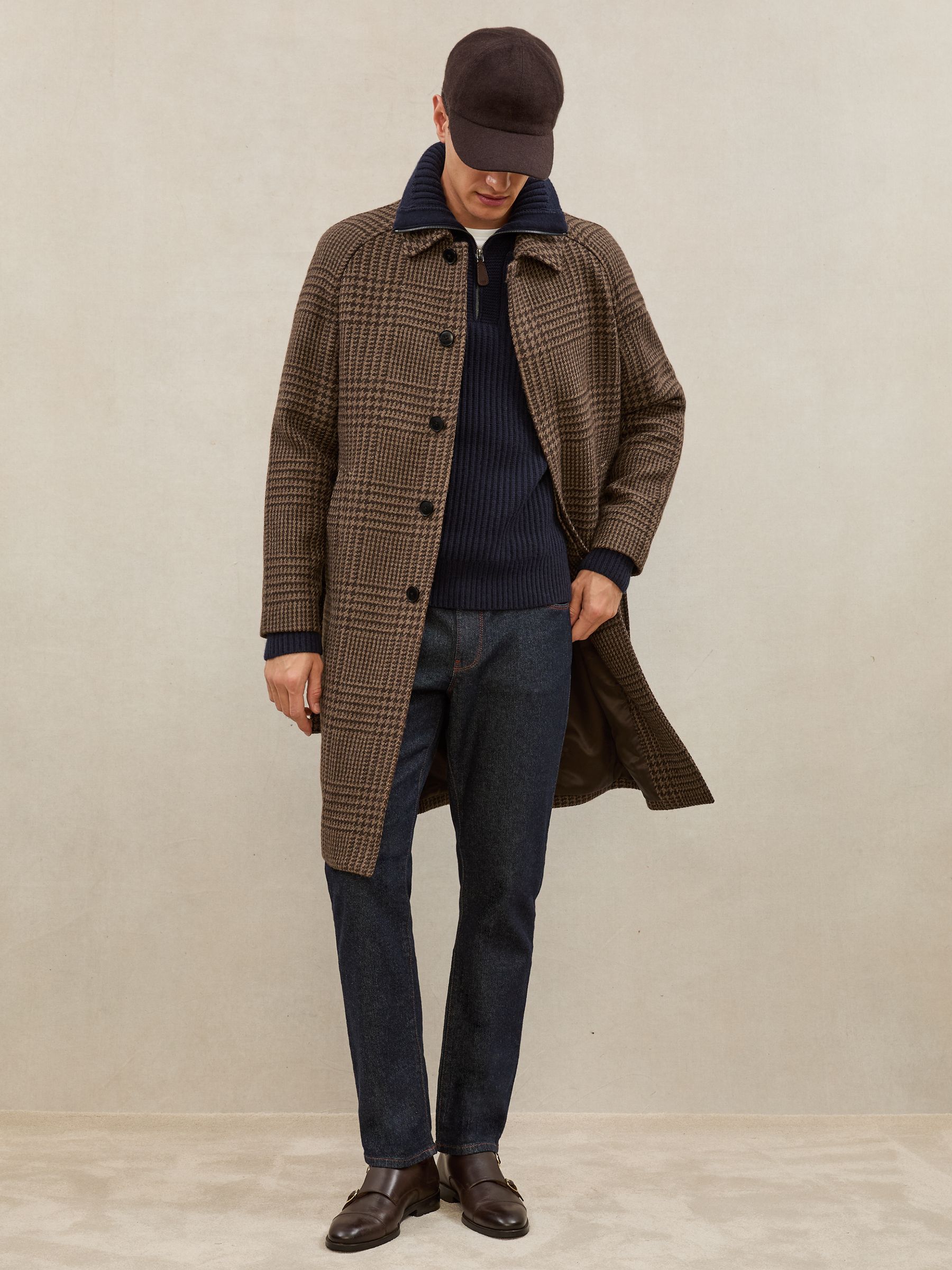 RIELLE RICHE リエル Wool Jacket Coat(Brown) RIELLE RICHE リエル Wool Jacket Coat(Brown) ウールジャケットコート