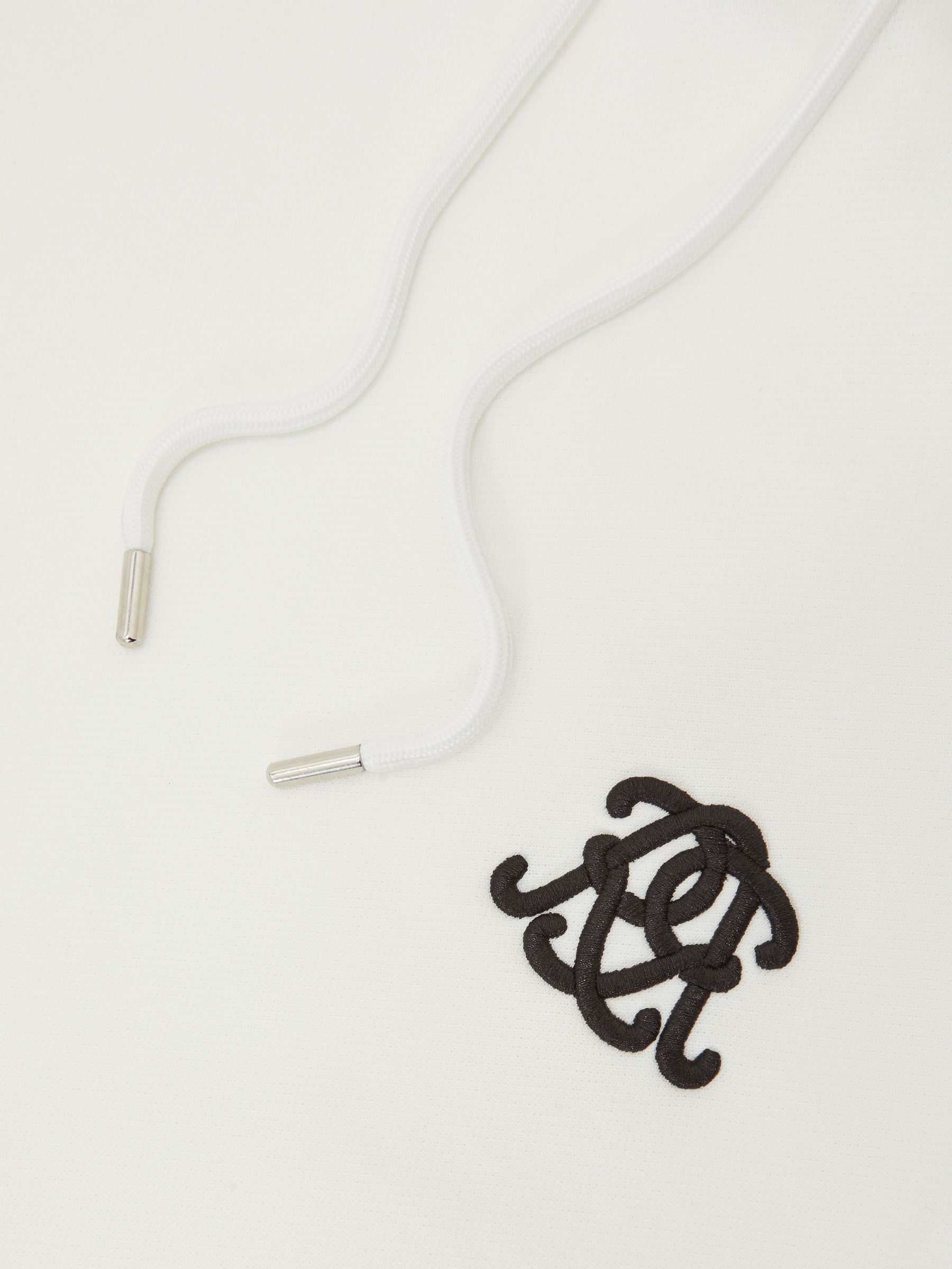 Monogram Cotton Oversized Hoodie in Off White - image 3