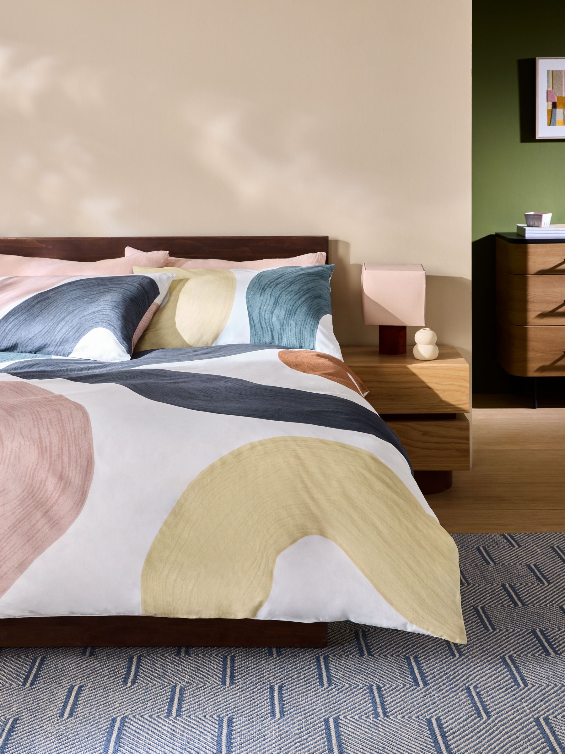 Rala 180 Thread Count Duvet Cover and Pillowcase Set in Multi - Image 1 of 4