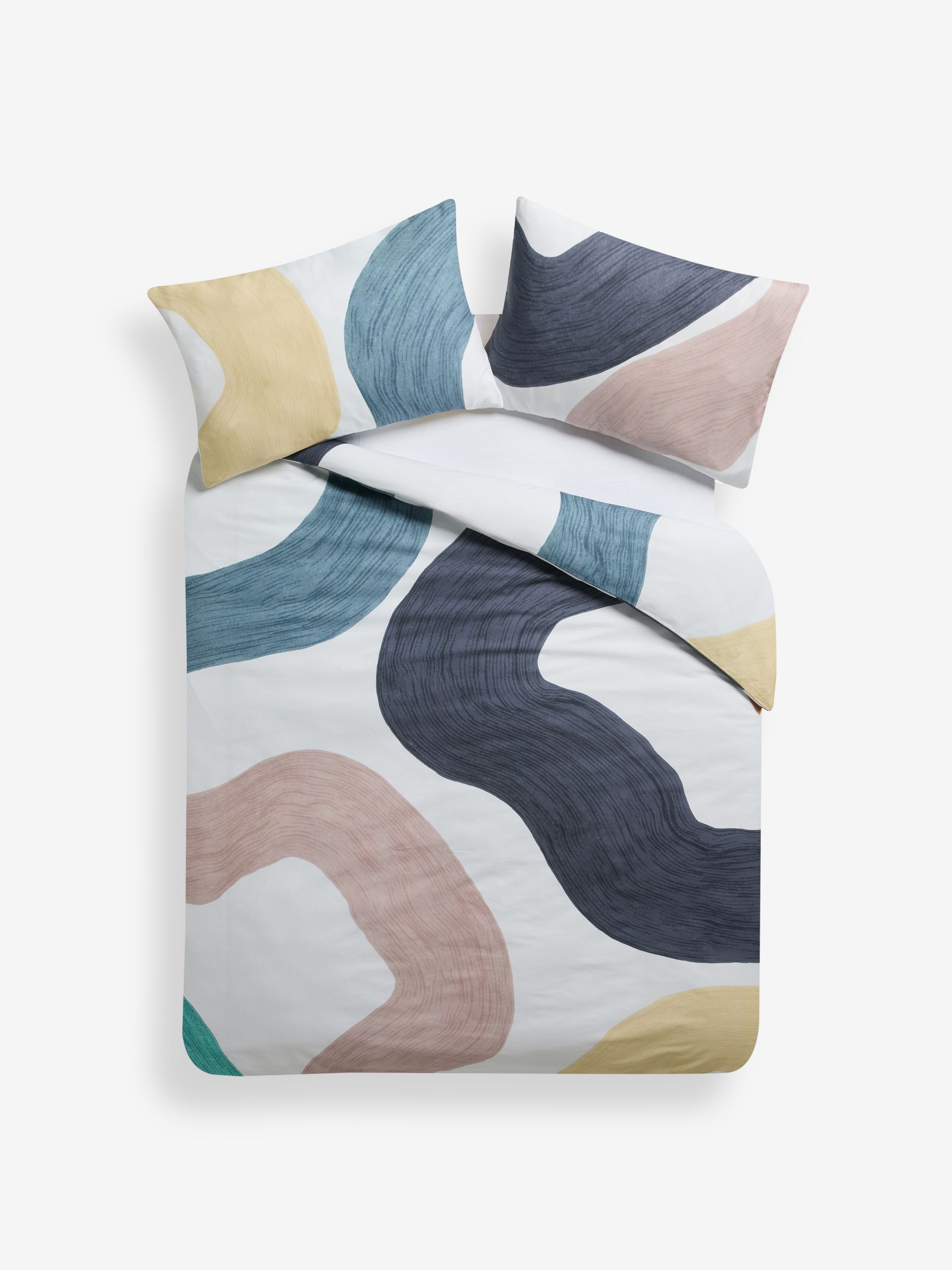 Rala 180 Thread Count Duvet Cover and Pillowcase Set in Multi - Image 4 of 4