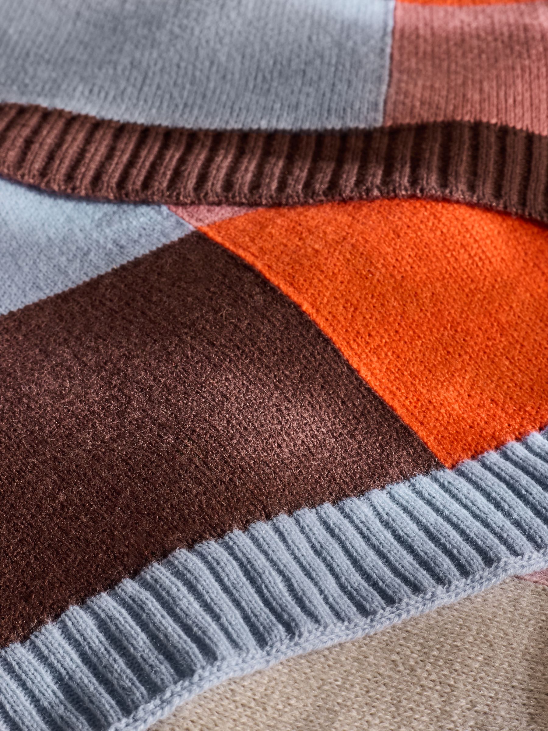 Keava Knitted Throw in Multi - Image 3 of 6