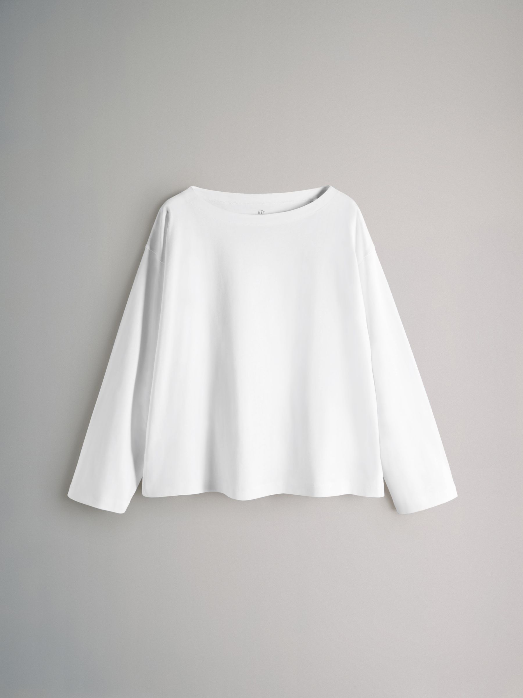 Navy/White/Stripe 3 Pack Boat Neck Heavyweight T-Shirts - Image 2 of 6