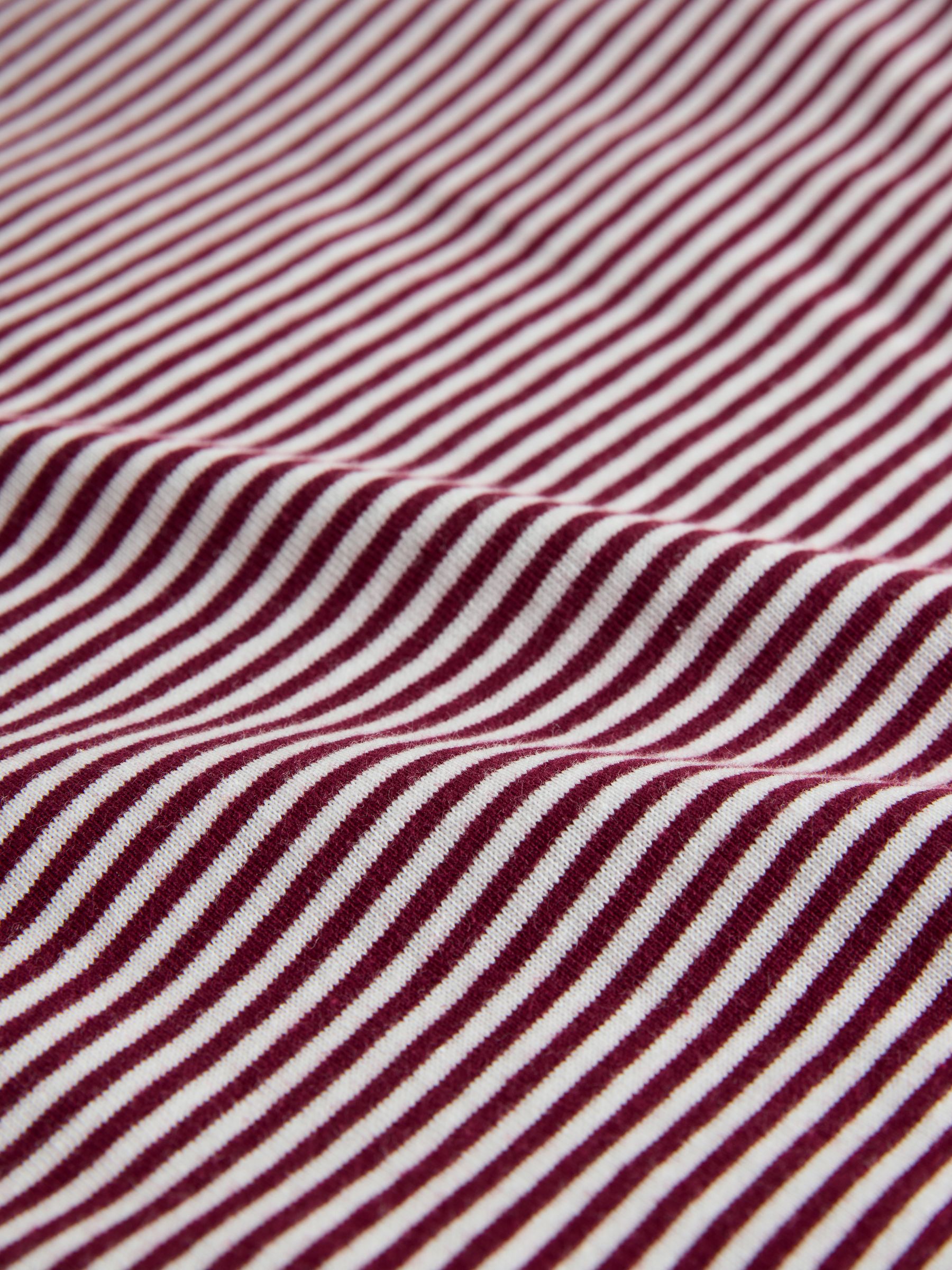 Navy/White/Stripe 3 Pack Boat Neck Heavyweight T-Shirts - Image 5 of 6