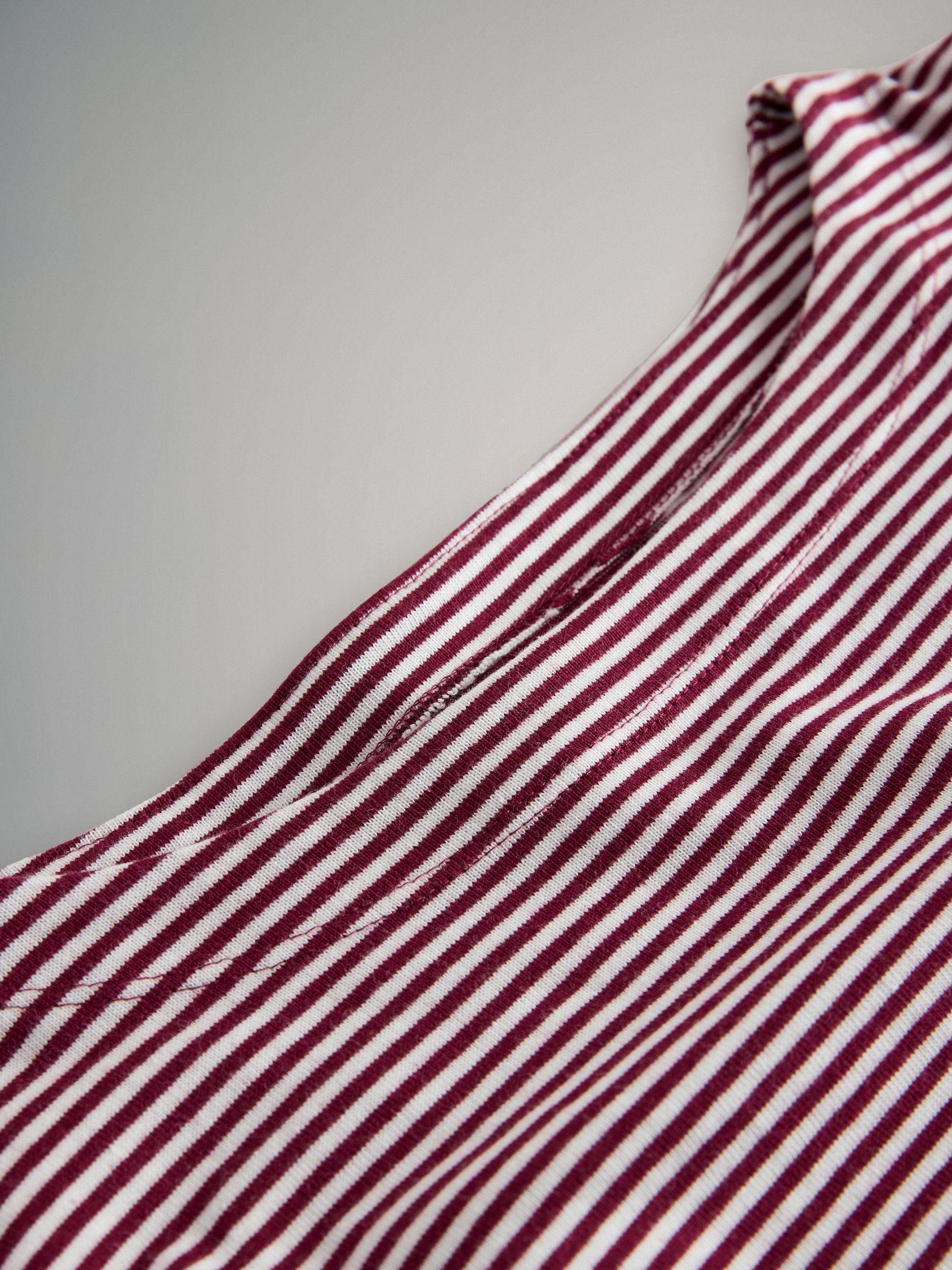 Navy/White/Stripe 3 Pack Boat Neck Heavyweight T-Shirts - Image 6 of 6