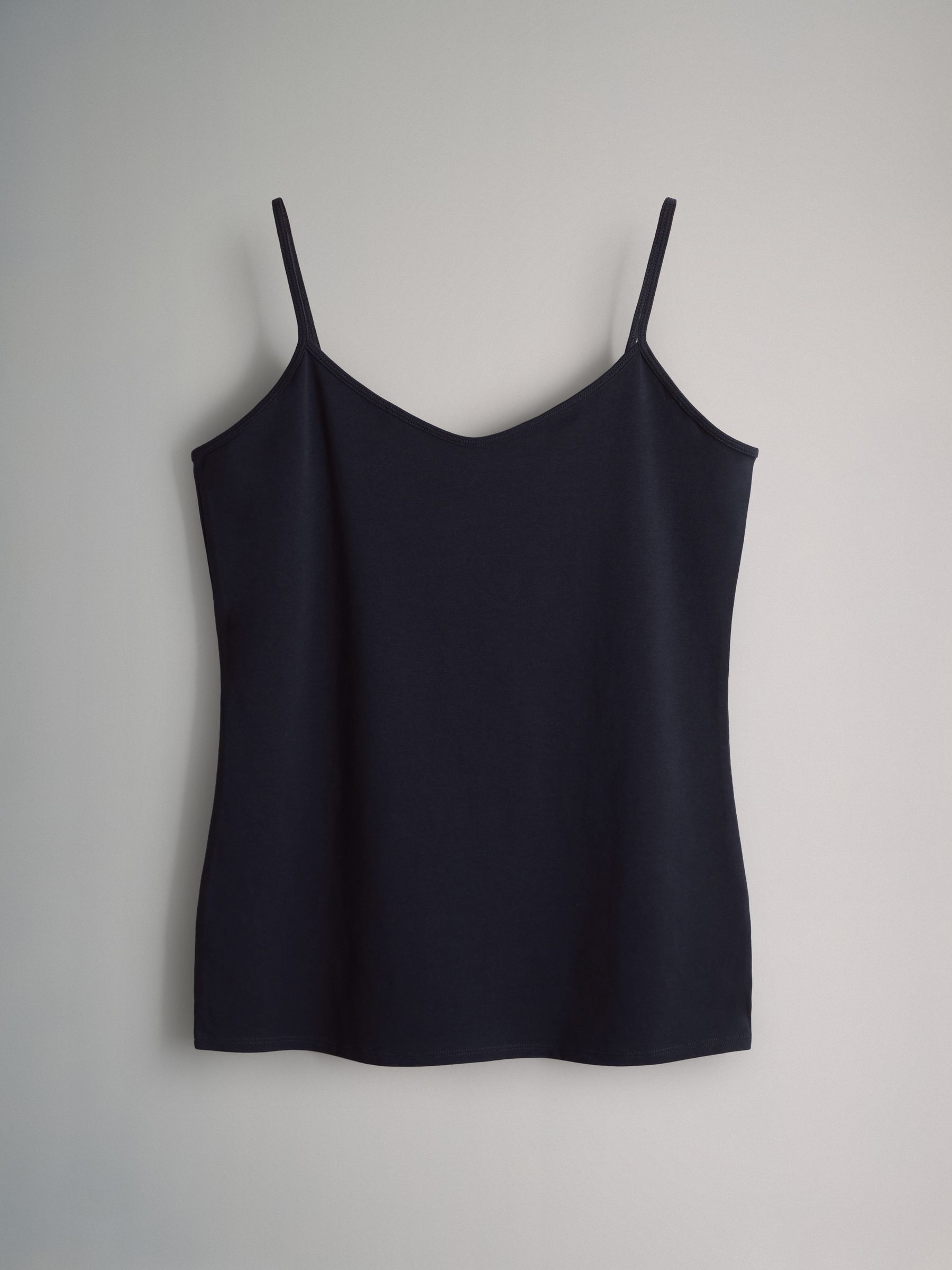 5 Pack Thin Strap Vest Tops Navy/Red/White/Blue/Stripe - Image 3 of 6