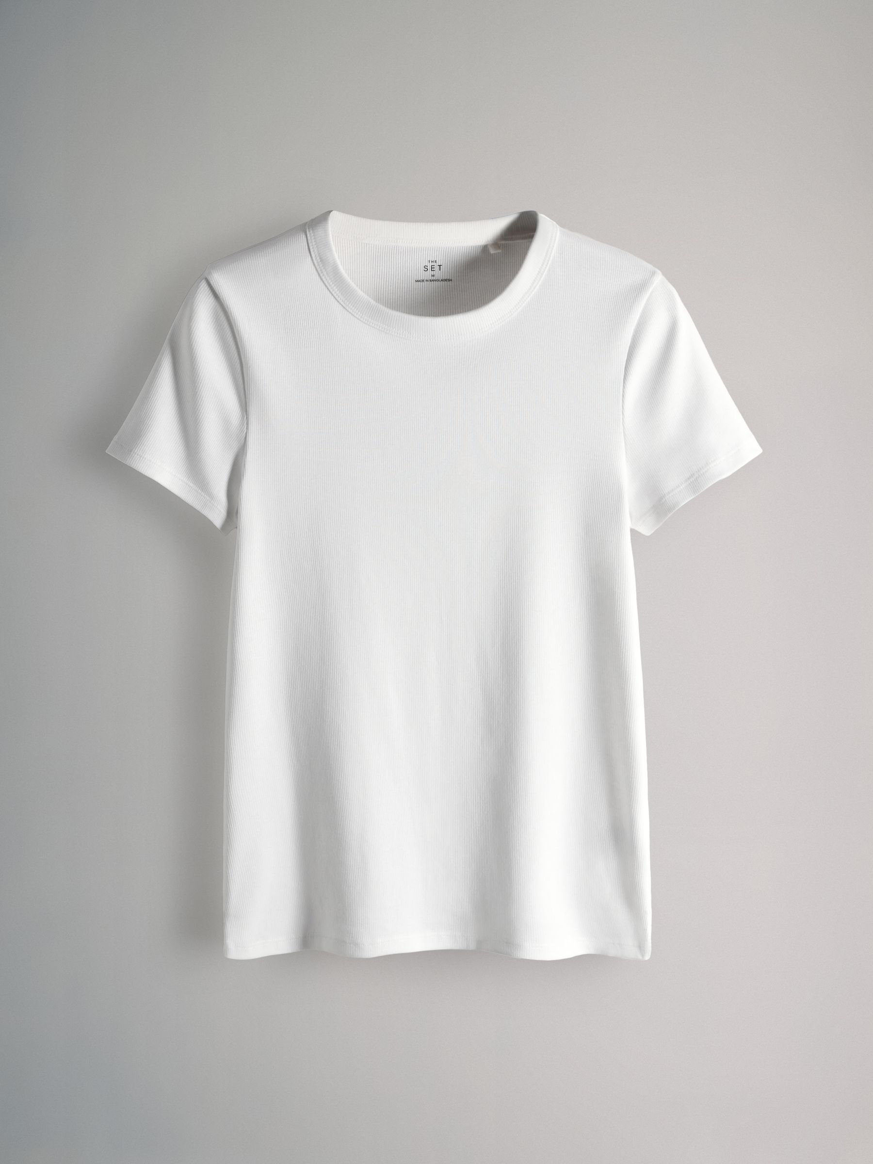 Multi 5 Pack Short Sleeve Ribbed T-Shirts - Image 2 of 6 Multi 5 Pack Short Sleeve Ribbed T-Shirts - Image 2 of 6