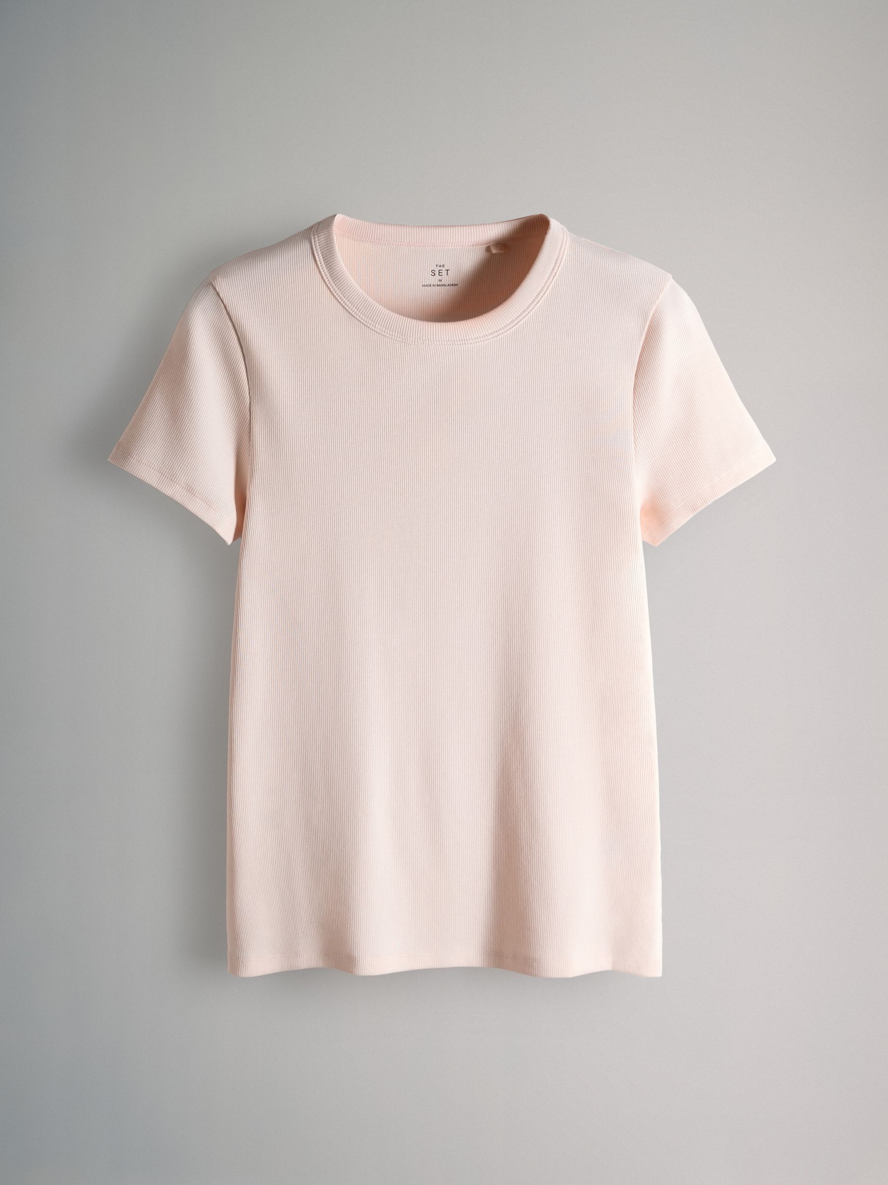 Multi 5 Pack Short Sleeve Ribbed T-Shirts - Image 4 of 6