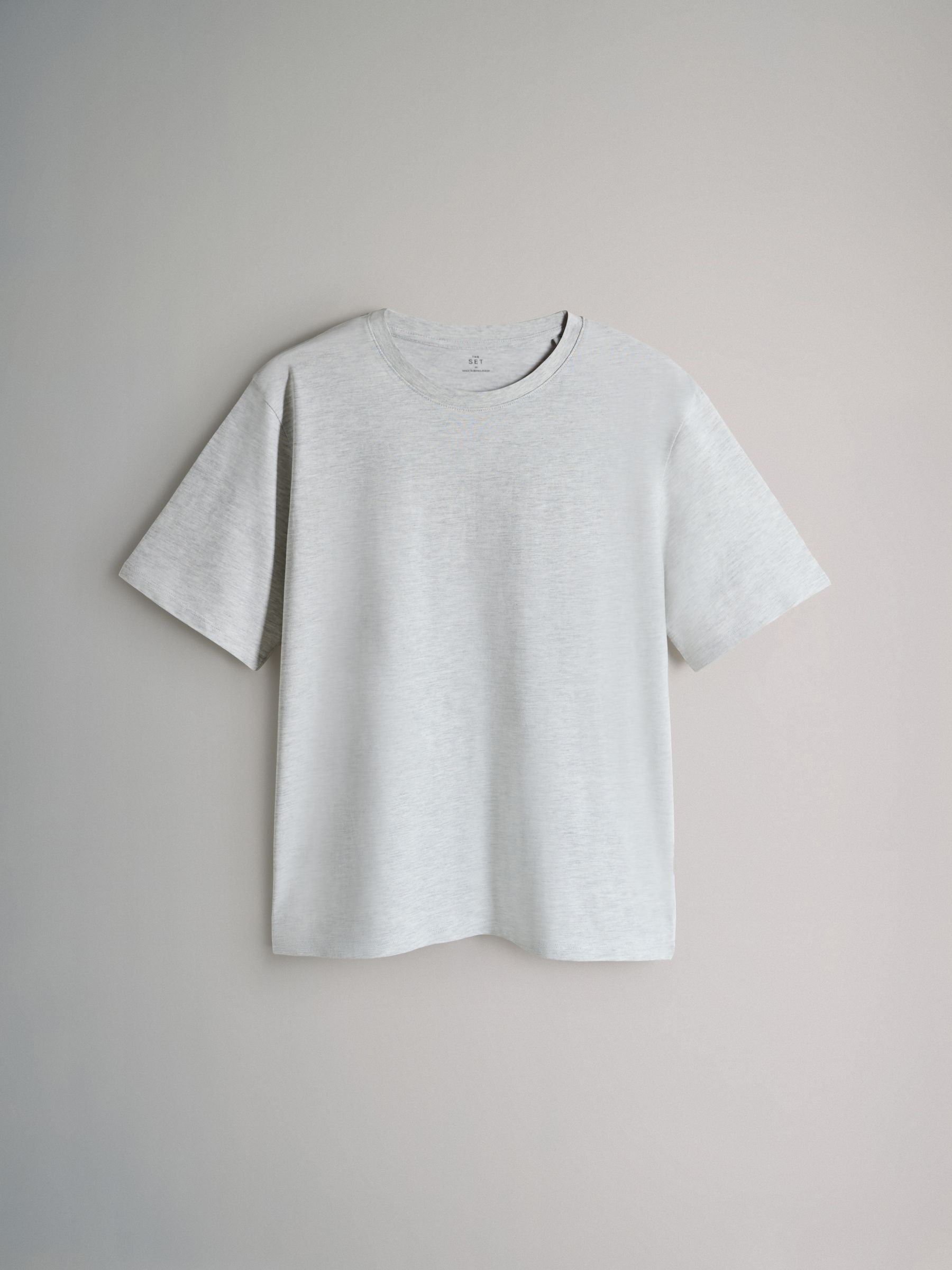 4 Pack Short Sleeved Relaxed T-Shirts Black/Stripe/Grey/White - Image 3 of 6