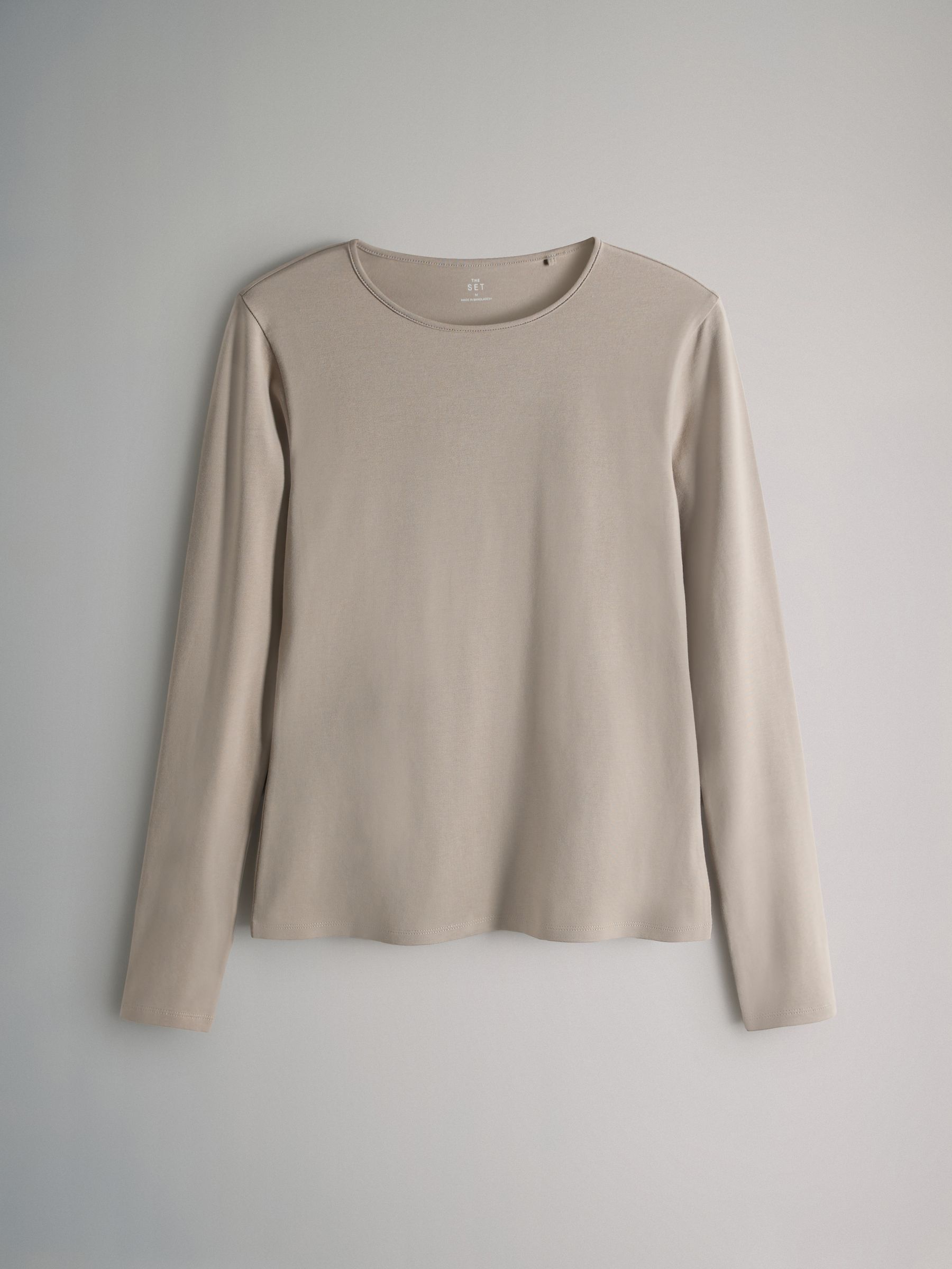 Chocolate Brown/ Taupe Brown/ Light Brown/ Neutral 7 Pack Long Sleeve Crew Neck T-Shirts - Image 5 of 6