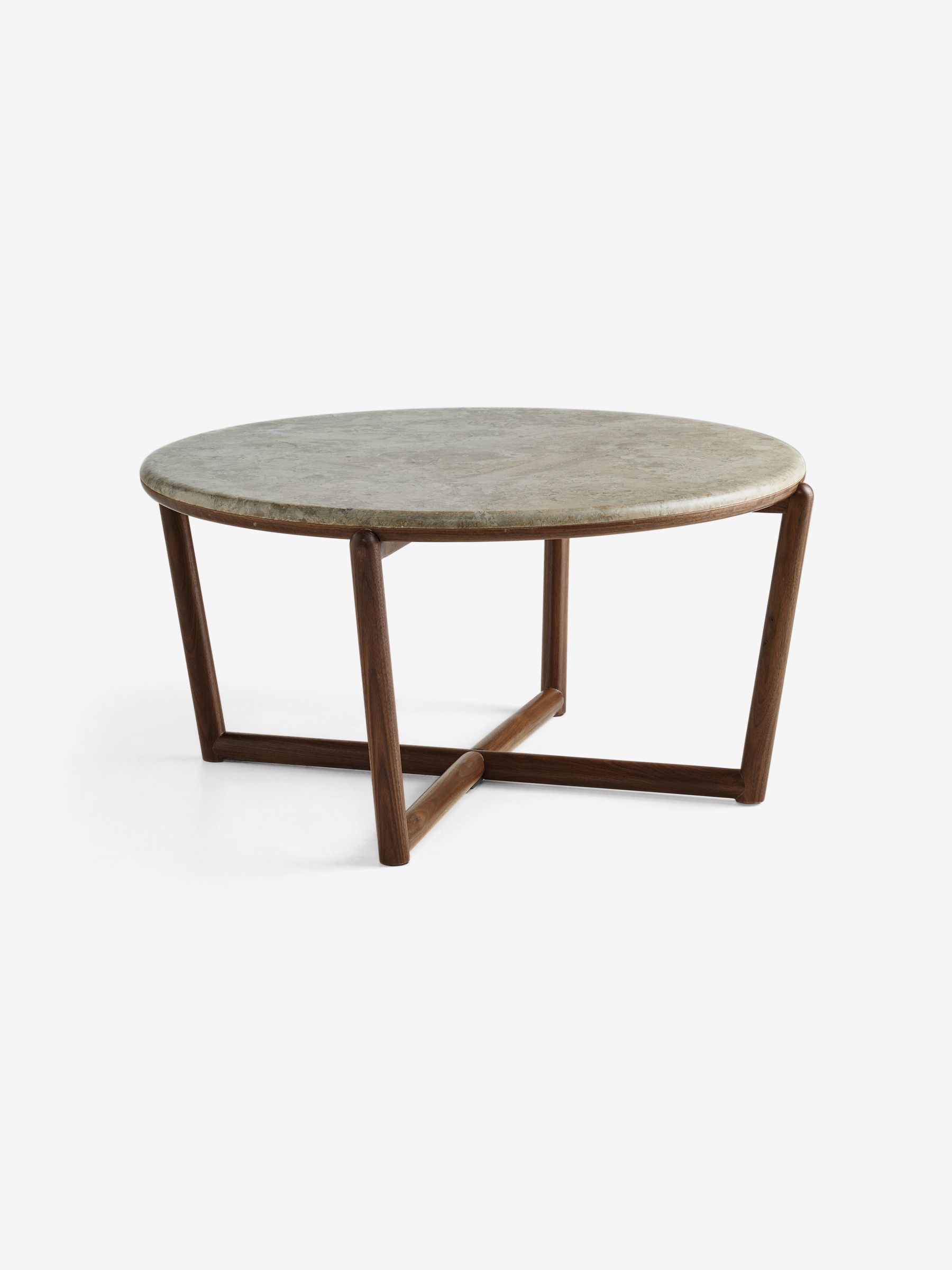 Everett Coffee Table in Walnut and Marble - Image 5 of 6