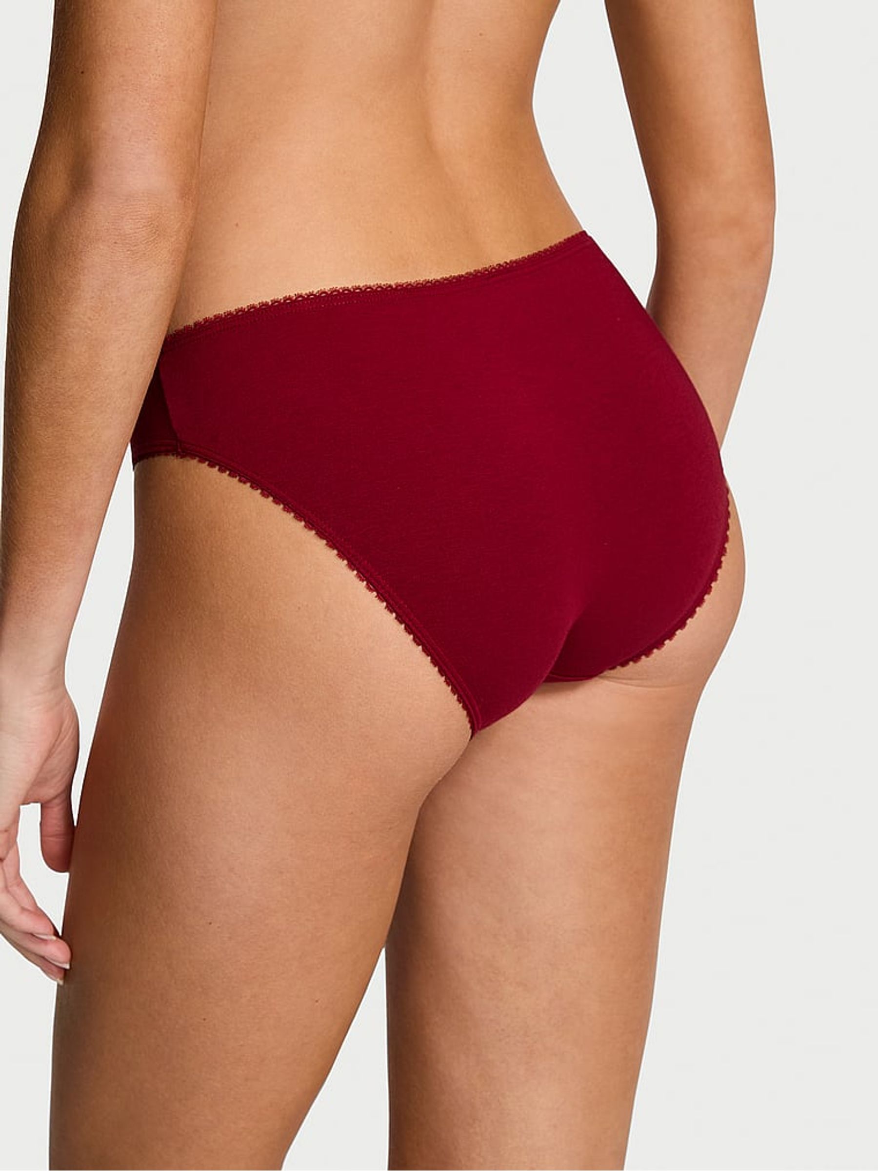 Red Lacquer Bikini Sparkle Knickers - Image 2 of 2