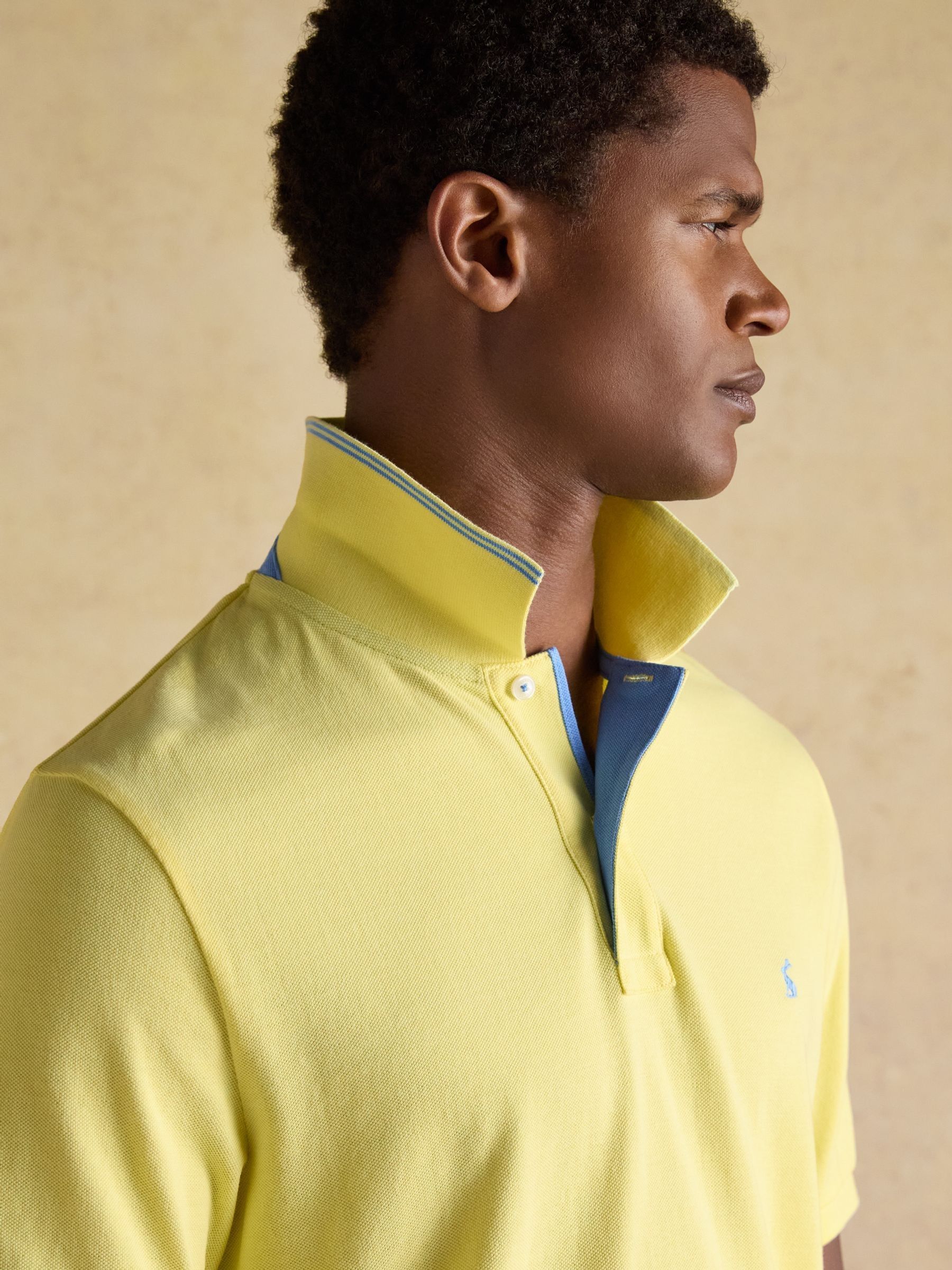 Woody Yellow Cotton Pique Polo Shirt - Image 6 of 9