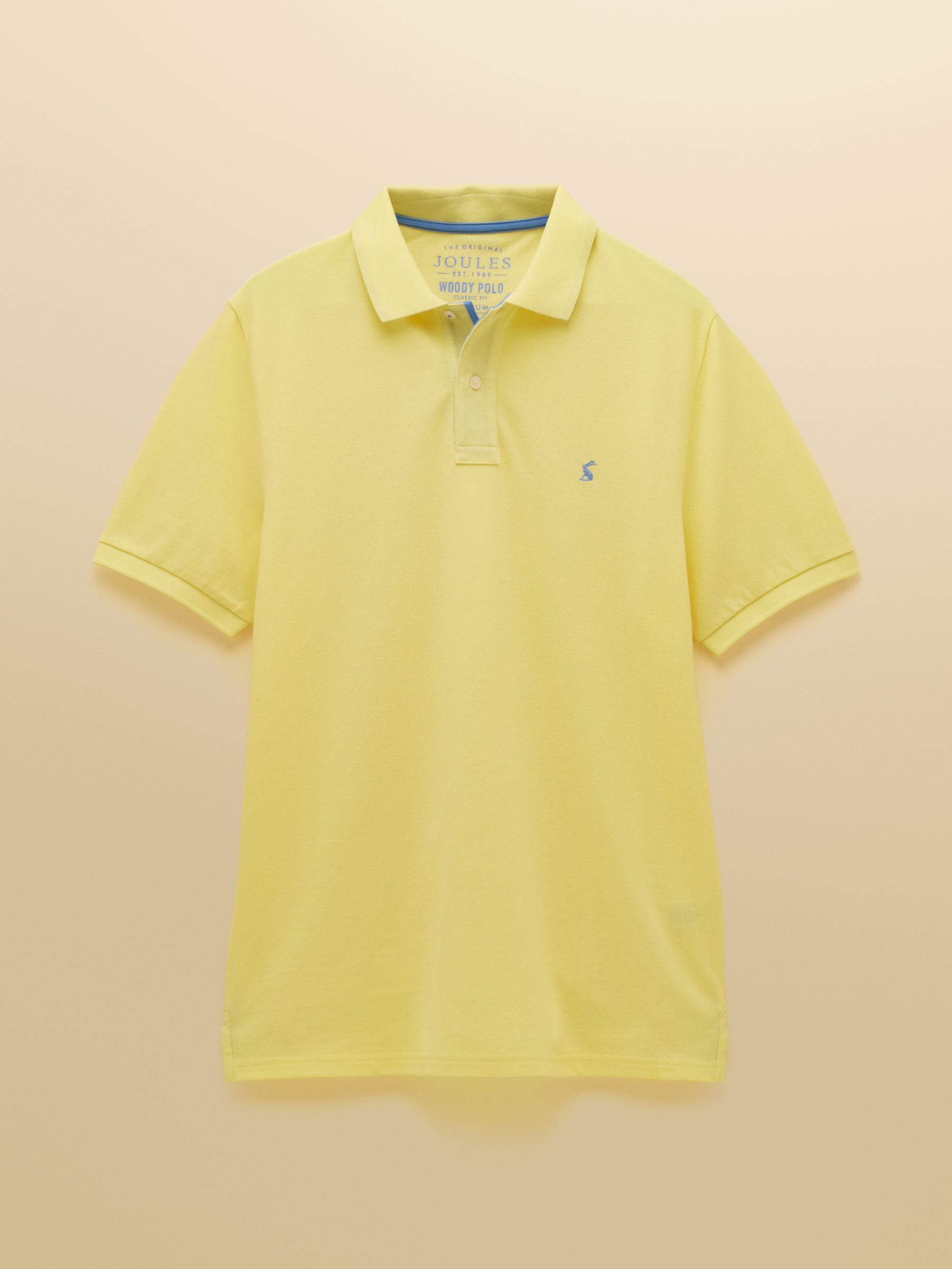 Woody Yellow Cotton Pique Polo Shirt - Image 9 of 9