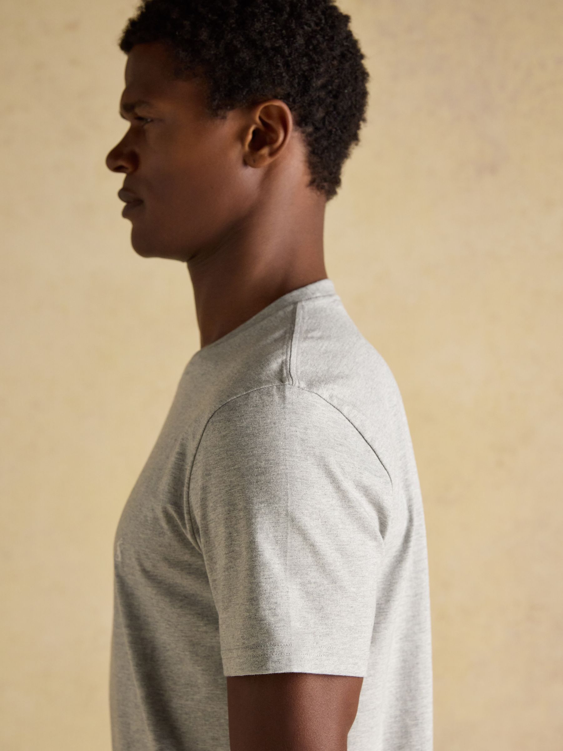 Everyday Grey Classic Fit Cotton T-Shirt - Image 6 of 11