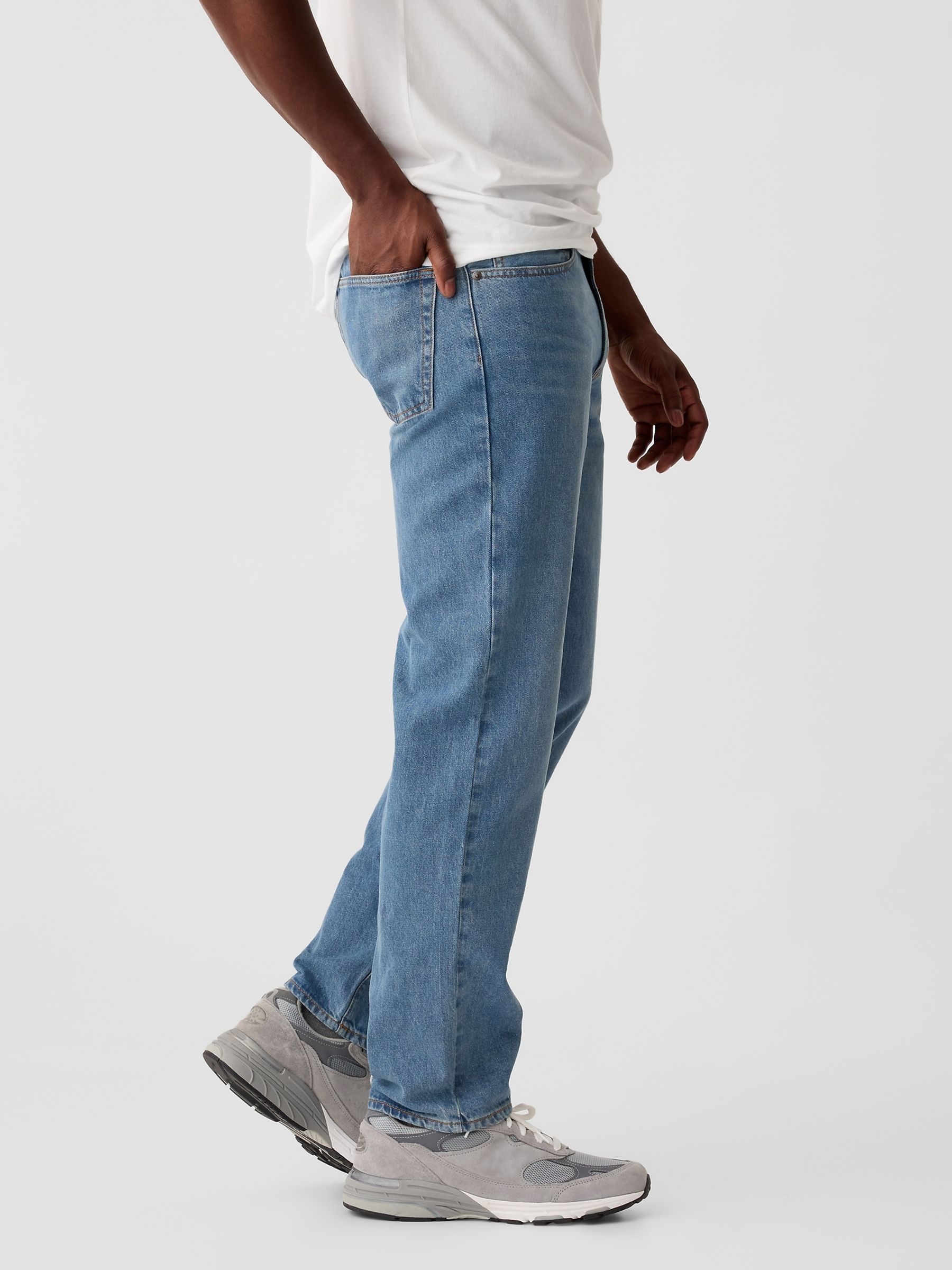 Blue Straight Fit Jeans - Image 5 of 8