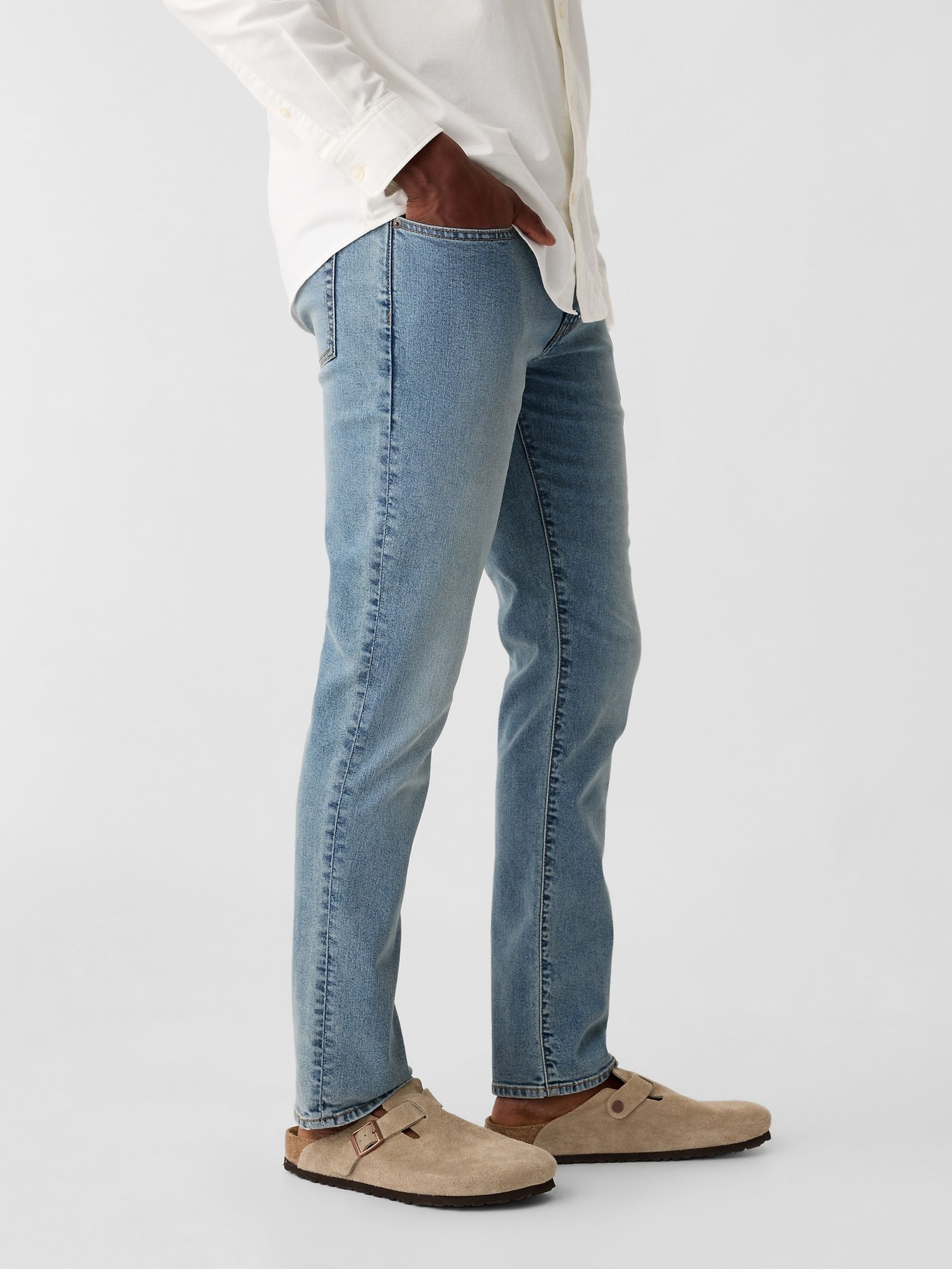 Light Wash Blue Slim Jeans - Image 3 of 13