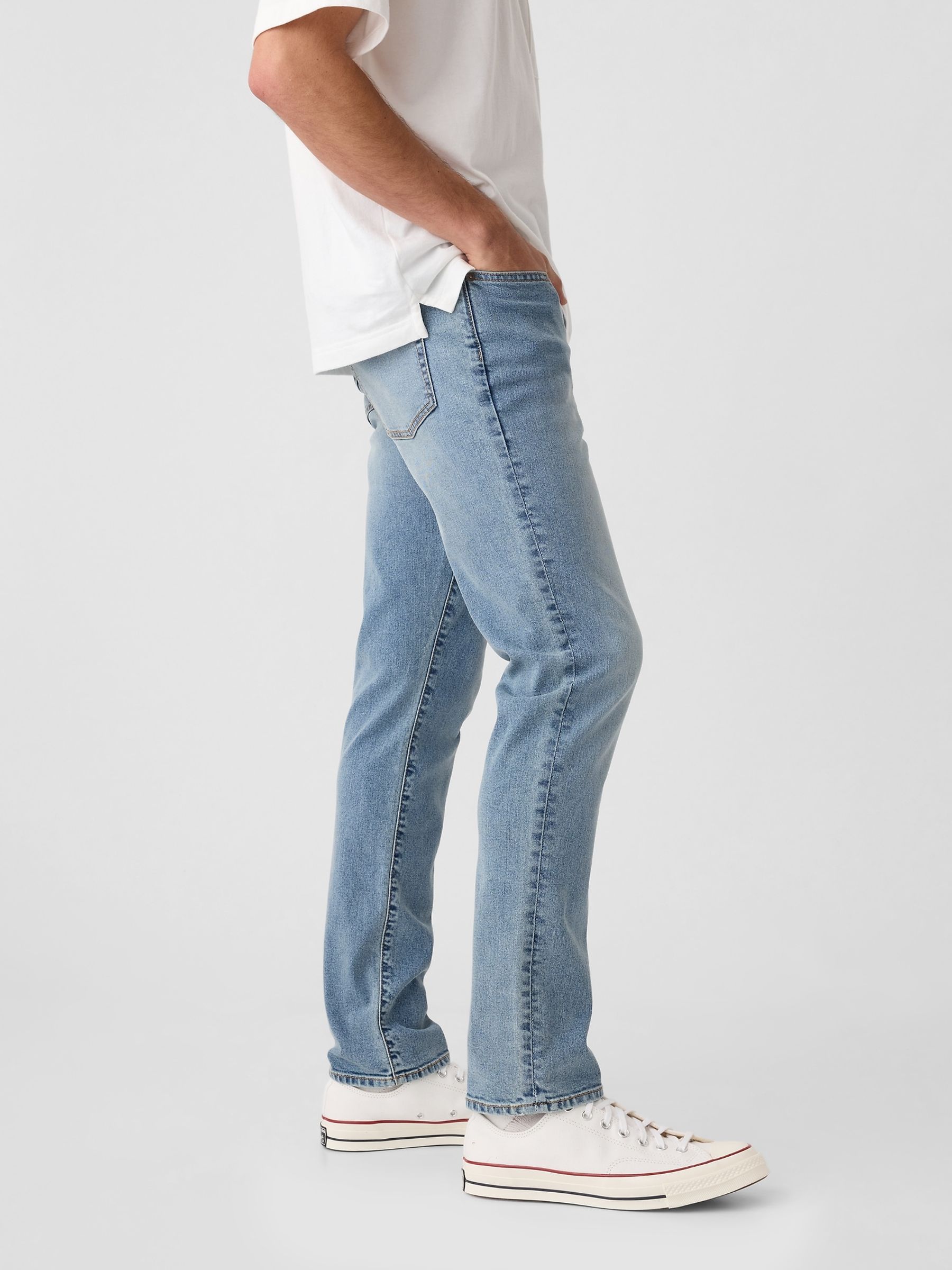 Light Wash Blue Slim Jeans - Image 8 of 13