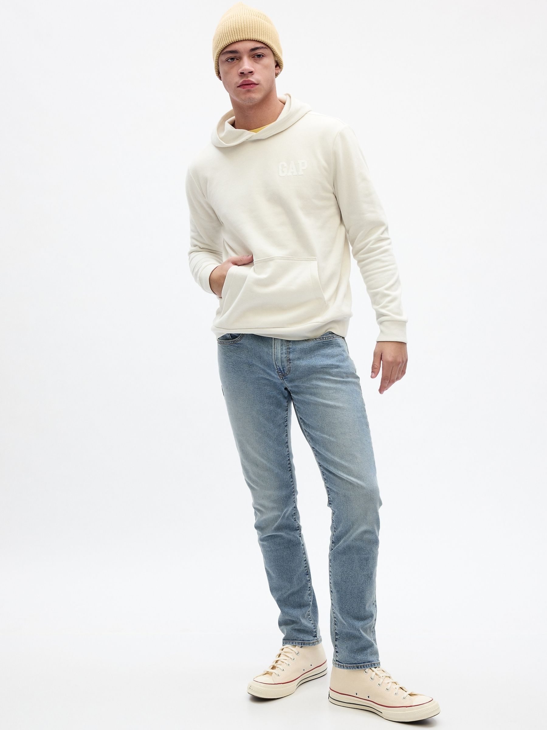 Light Wash Blue Slim Jeans - Image 9 of 13