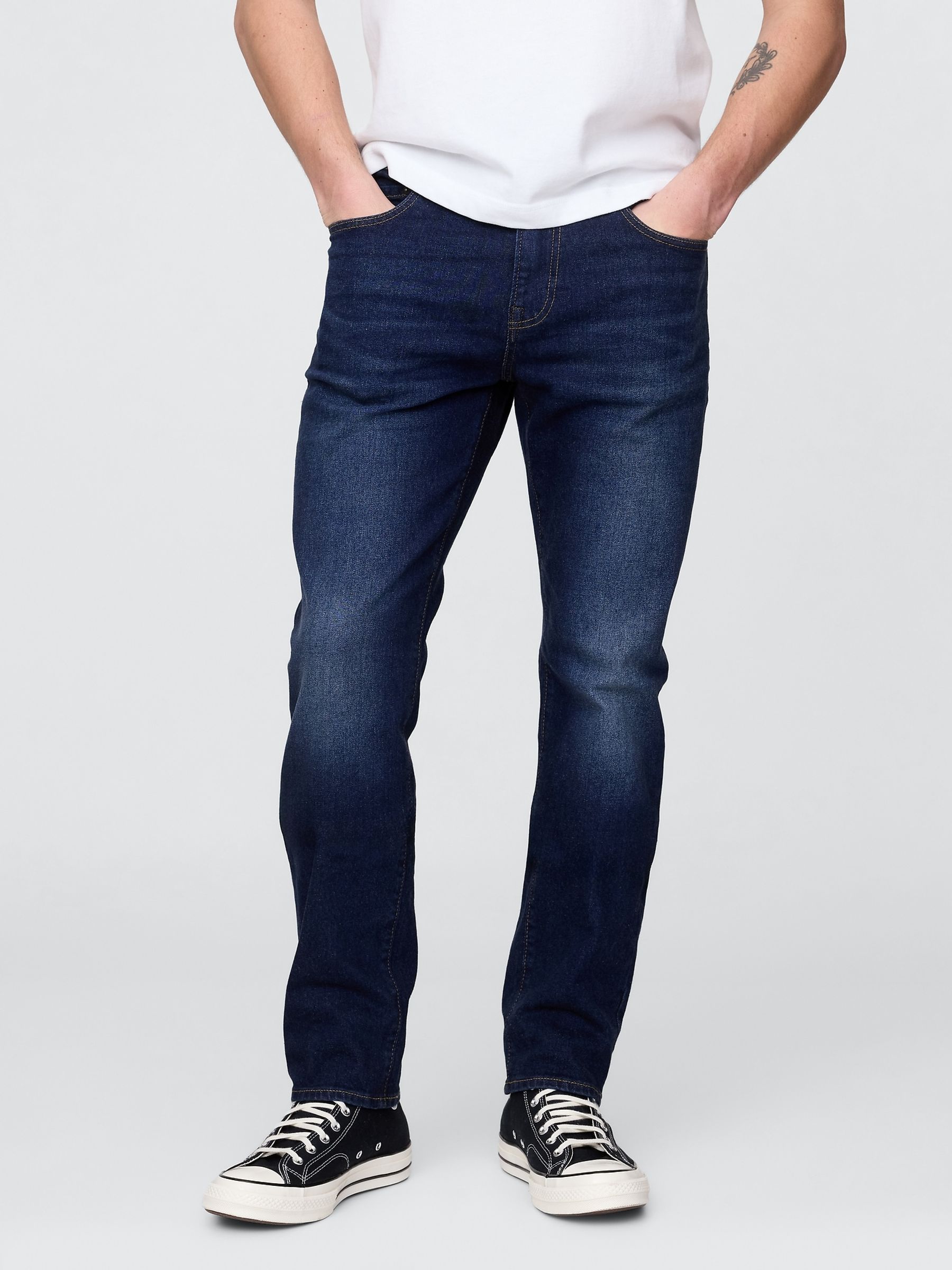 Dark Indigo Blue Slim Jeans - Image 1 of 6