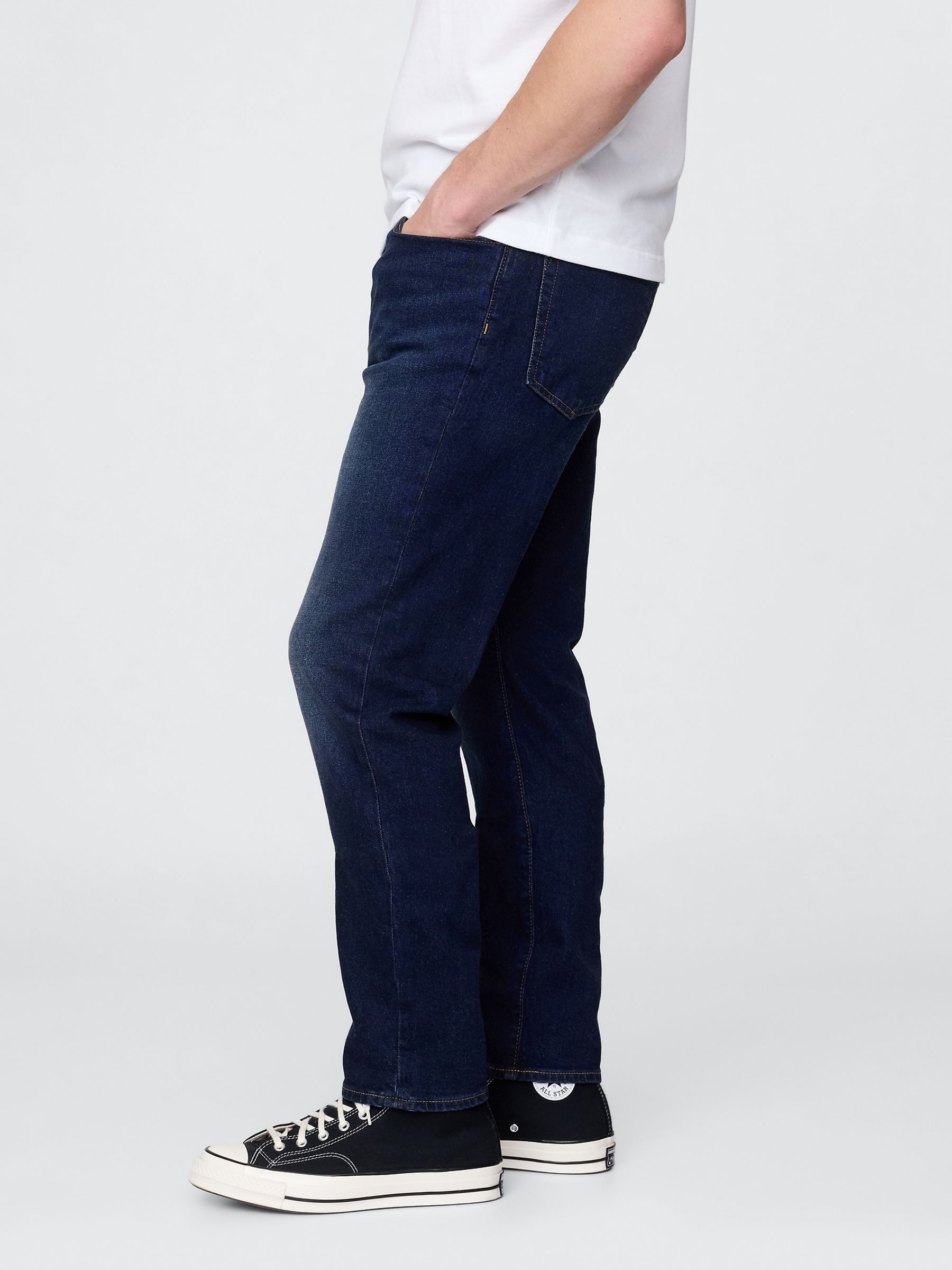 Dark Indigo Blue Slim Jeans - Image 3 of 6
