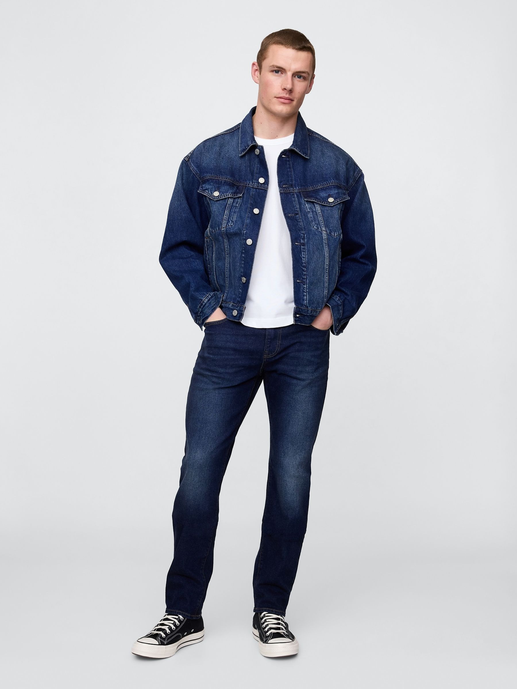 Dark Indigo Blue Slim Jeans - Image 5 of 6