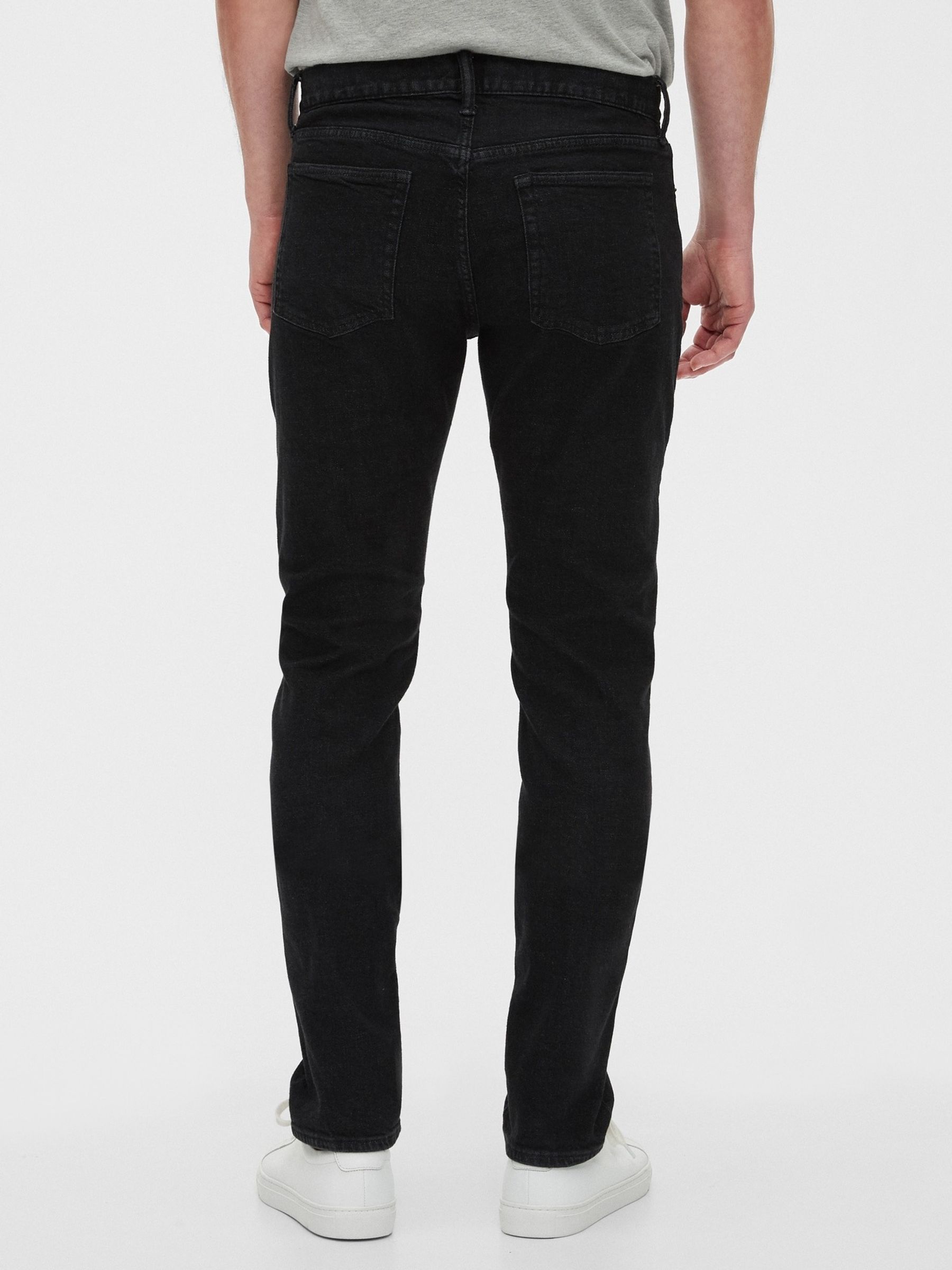 Black Slim Taper Jeans - Image 2 of 7