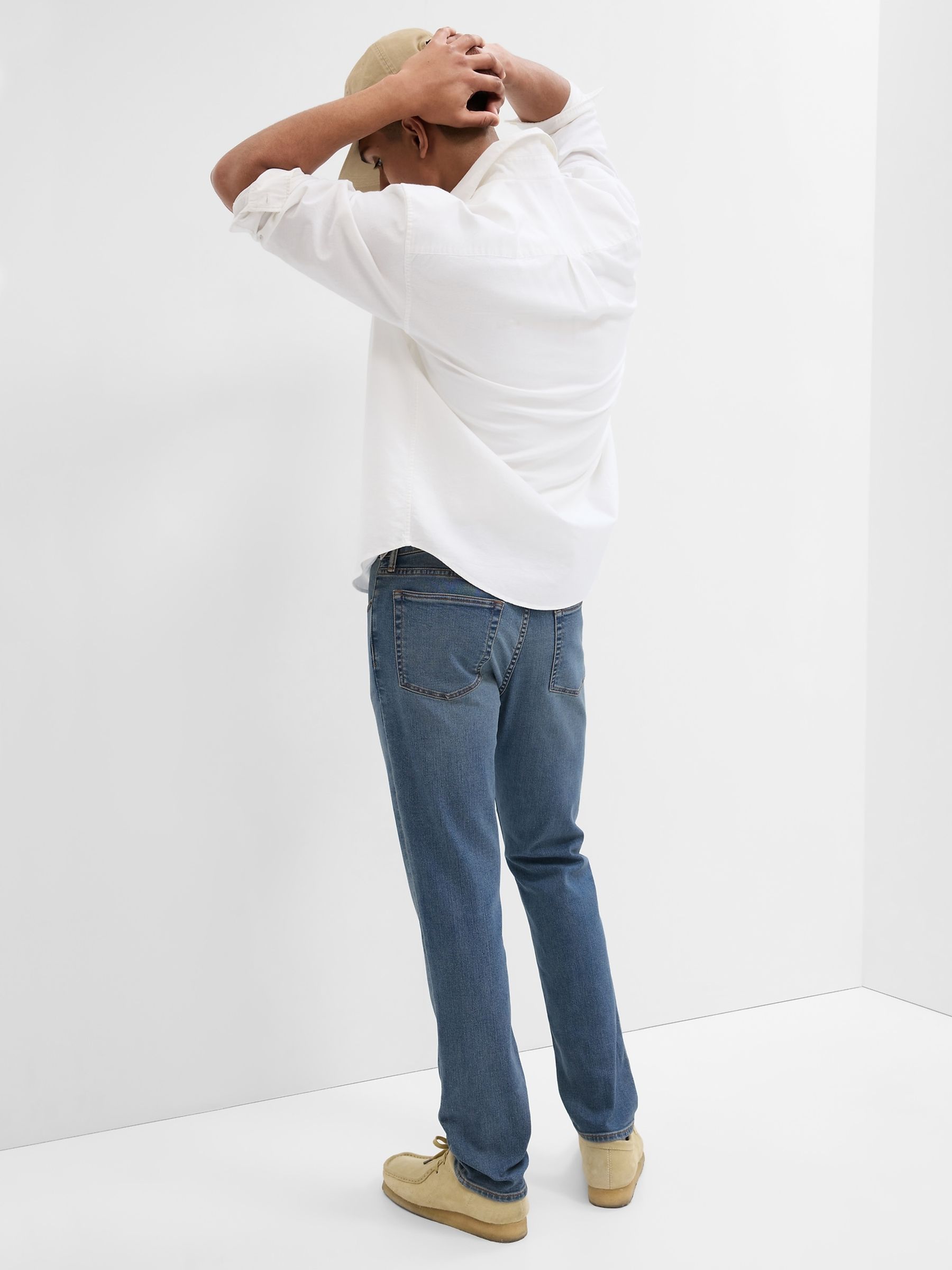 Mid Wash Blue Slim Soft Wear Jeans - Image 5 of 10