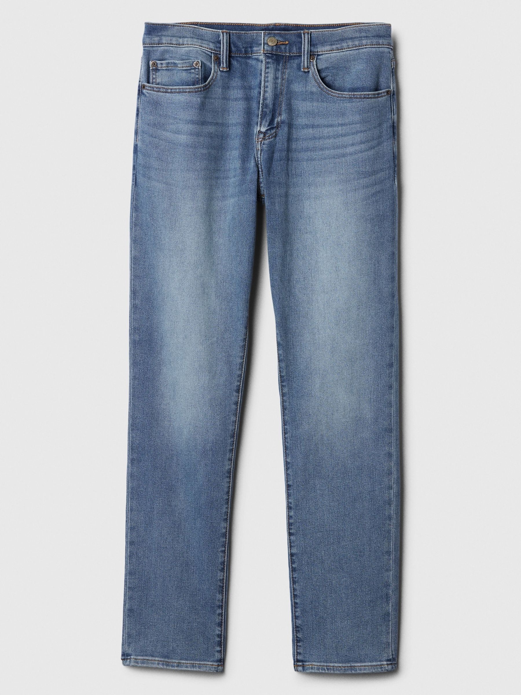 Mid Wash Blue Slim Soft Wear Jeans - Image 7 of 10