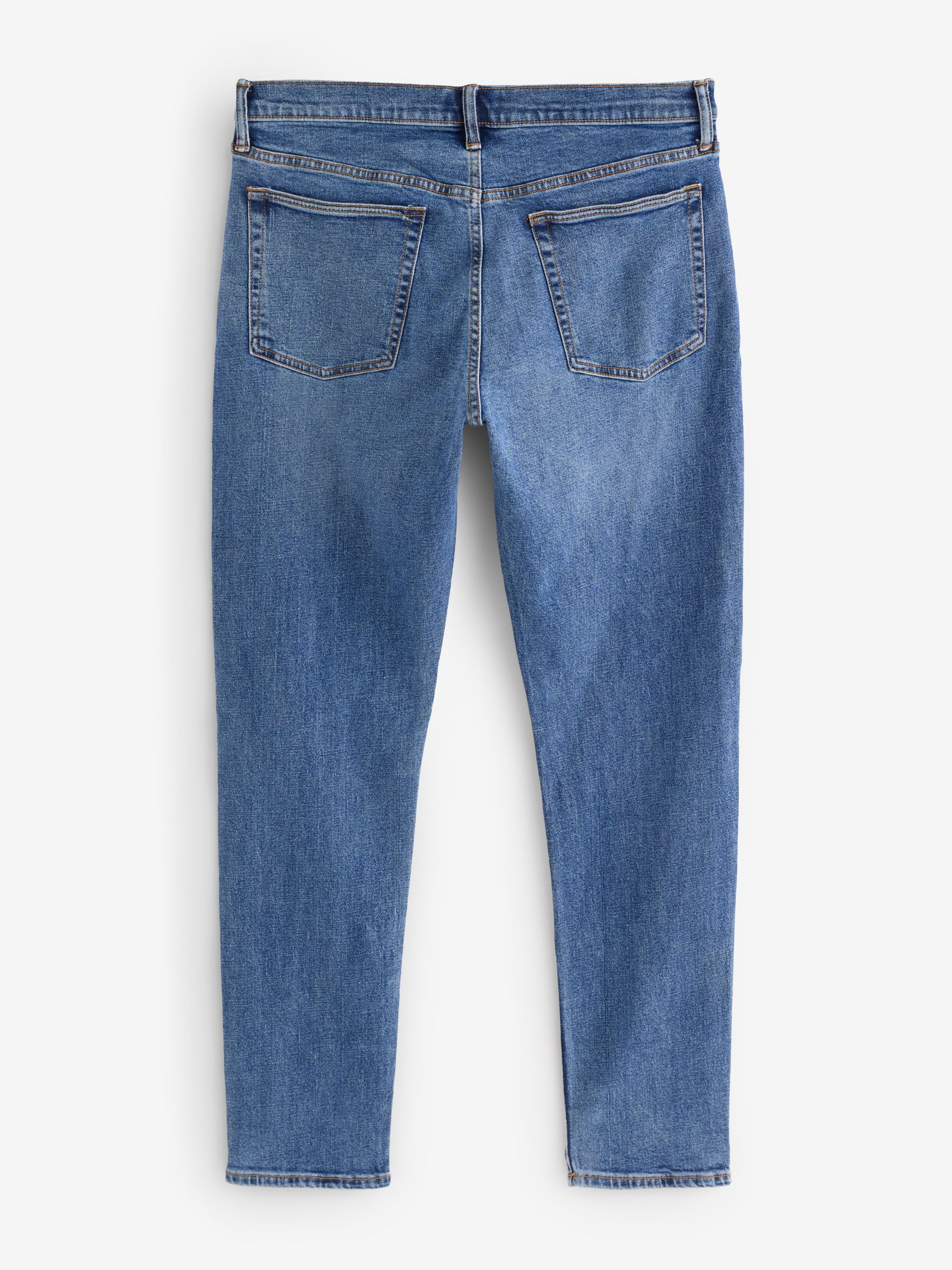 Blue Slim Fit Comfort Stretch Tapered Jeans - Image 6 of 7