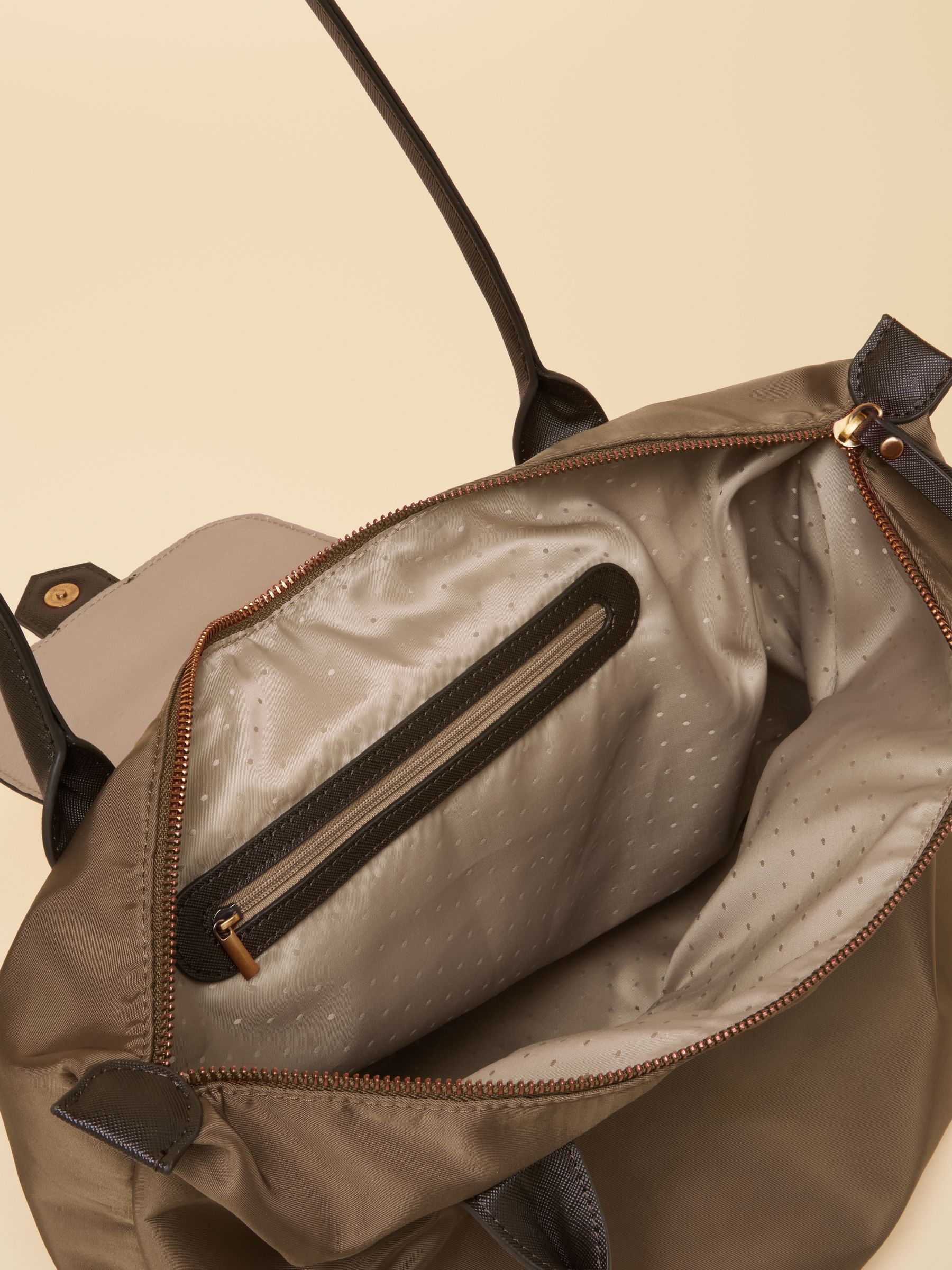 Edie Mocha Tote Shoulder Bag - Image 8 of 8