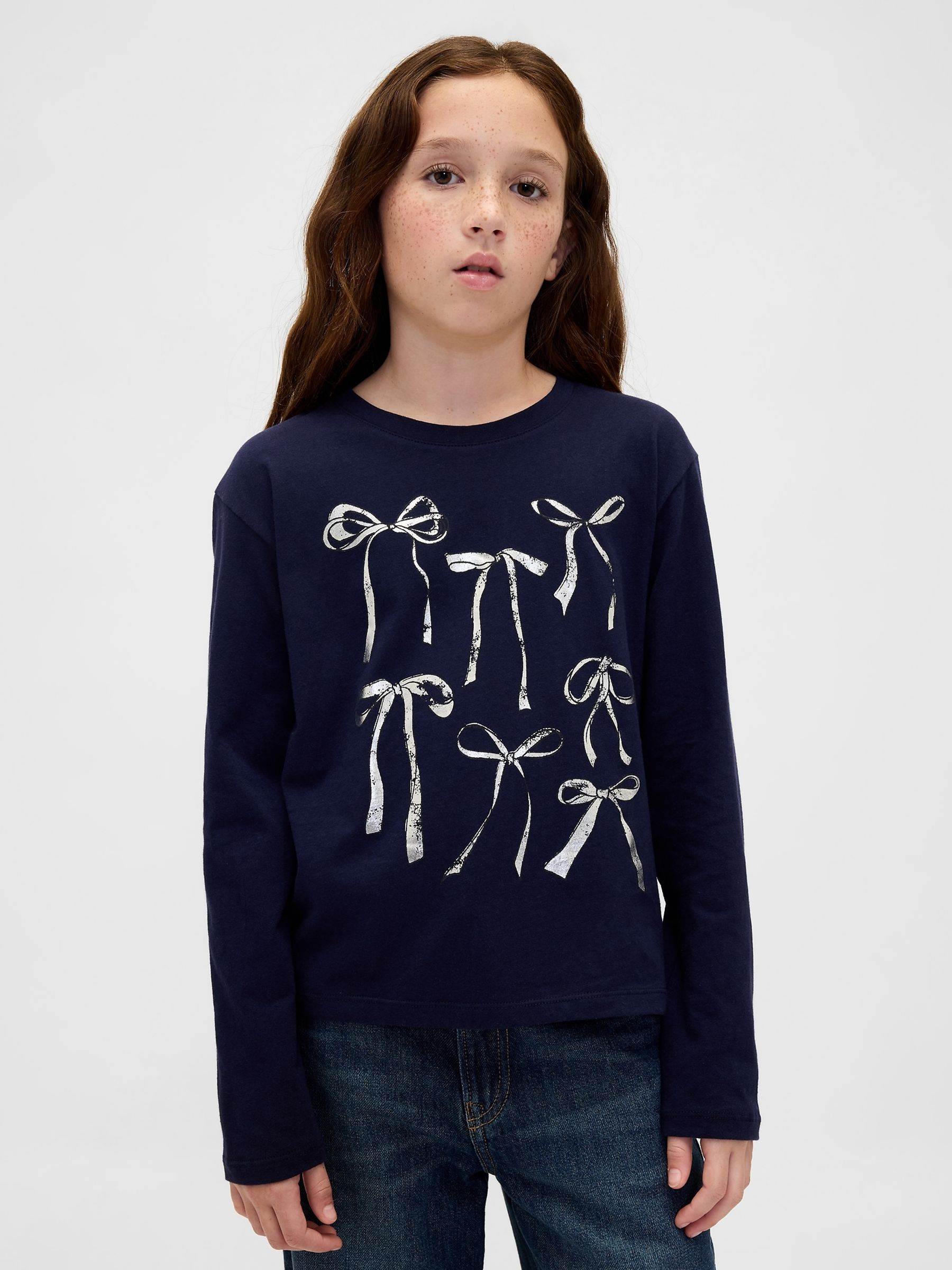Navy Blue Relaxed Graphic T-Shirt (4-13yrs) - Image 1 of 4 Navy Blue Relaxed Graphic T-Shirt (4-13yrs) - Image 1 of 4